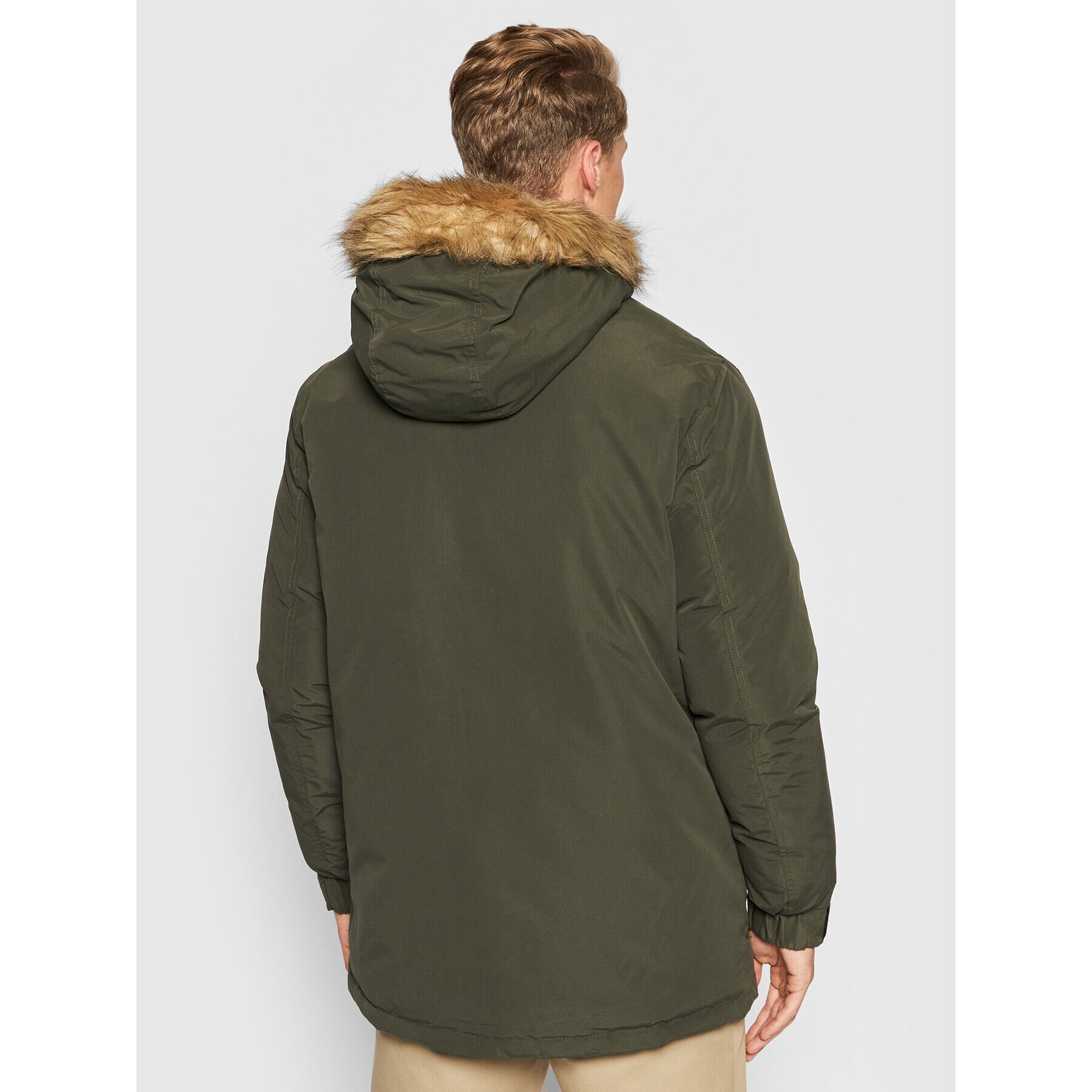 Jack&Jones Zimska jakna Super Parka 12190042 Zelena Regular Fit - Pepit.si