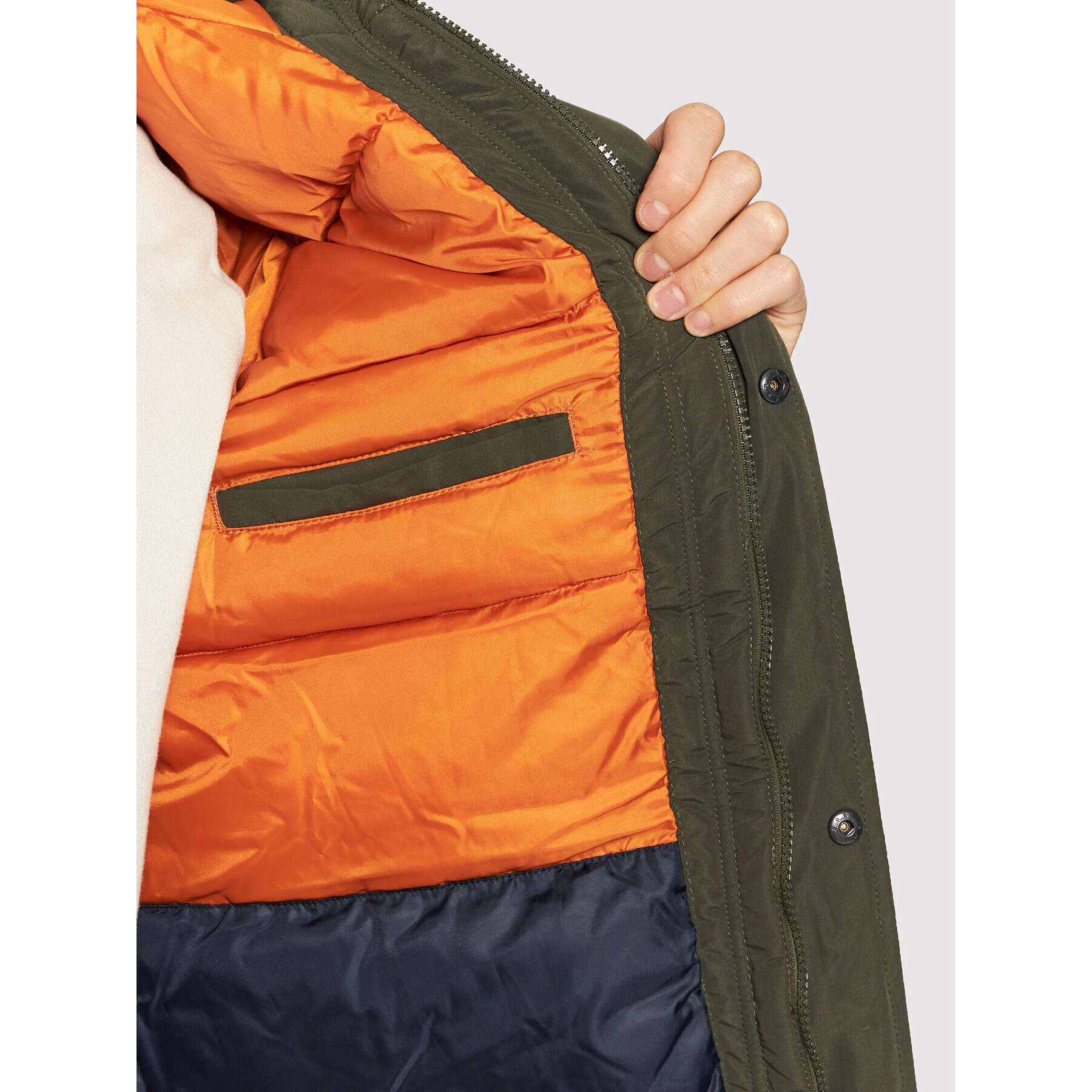 Jack&Jones Zimska jakna Super Parka 12190042 Zelena Regular Fit - Pepit.si