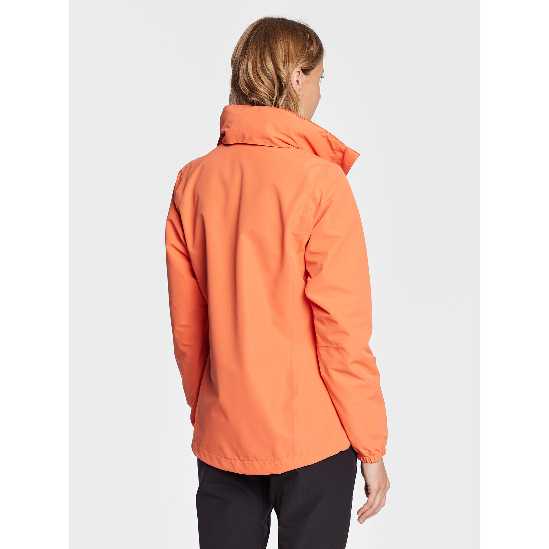 Jack Wolfskin Dežna jakna Stormy Point 2L 1111202 Oranžna Regular Fit - Pepit.si