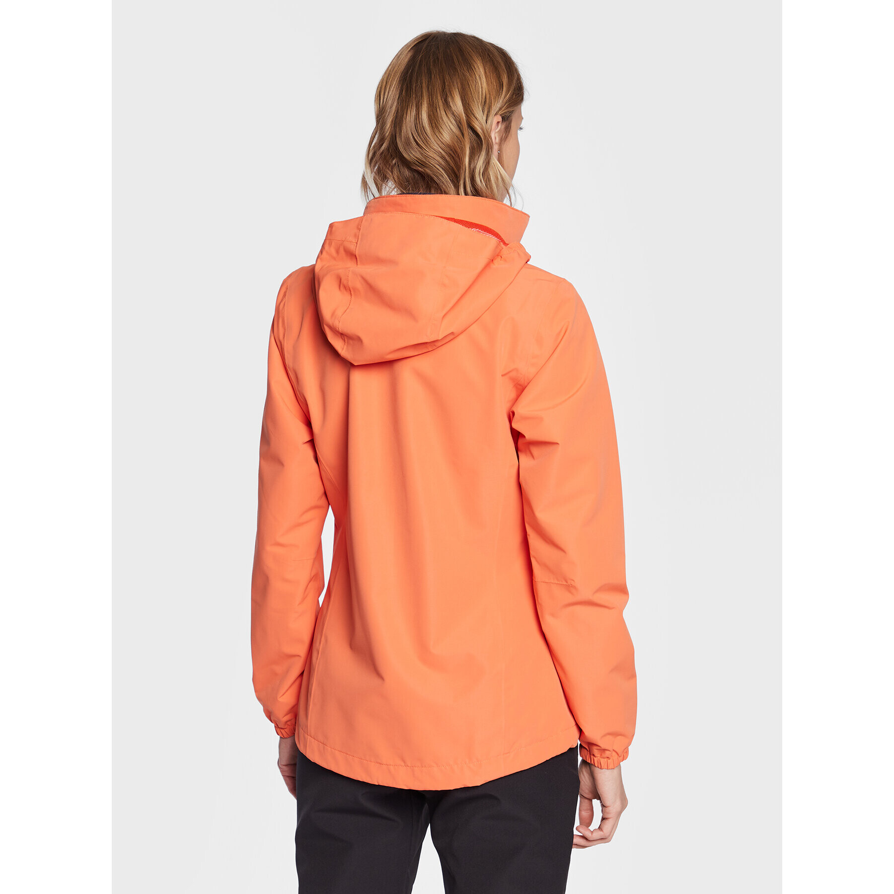 Jack Wolfskin Dežna jakna Stormy Point 2L 1111202 Oranžna Regular Fit - Pepit.si