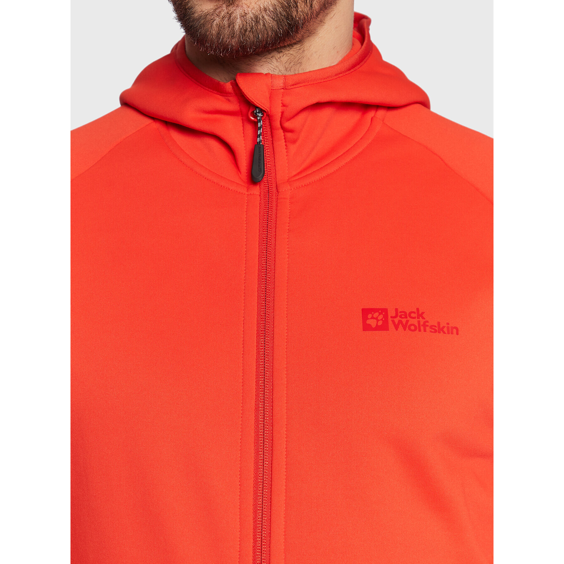 Jack Wolfskin Flis Baiselberg 1710541 Rdeča Regular Fit - Pepit.si