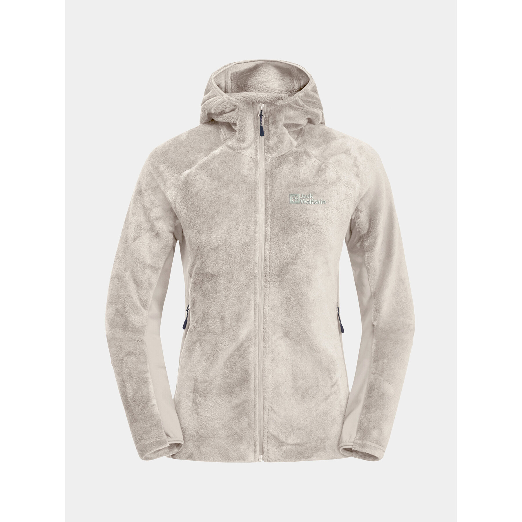 Jack Wolfskin Flis Rotwand Hooded Fz 1710742 Siva Regular Fit - Pepit.si