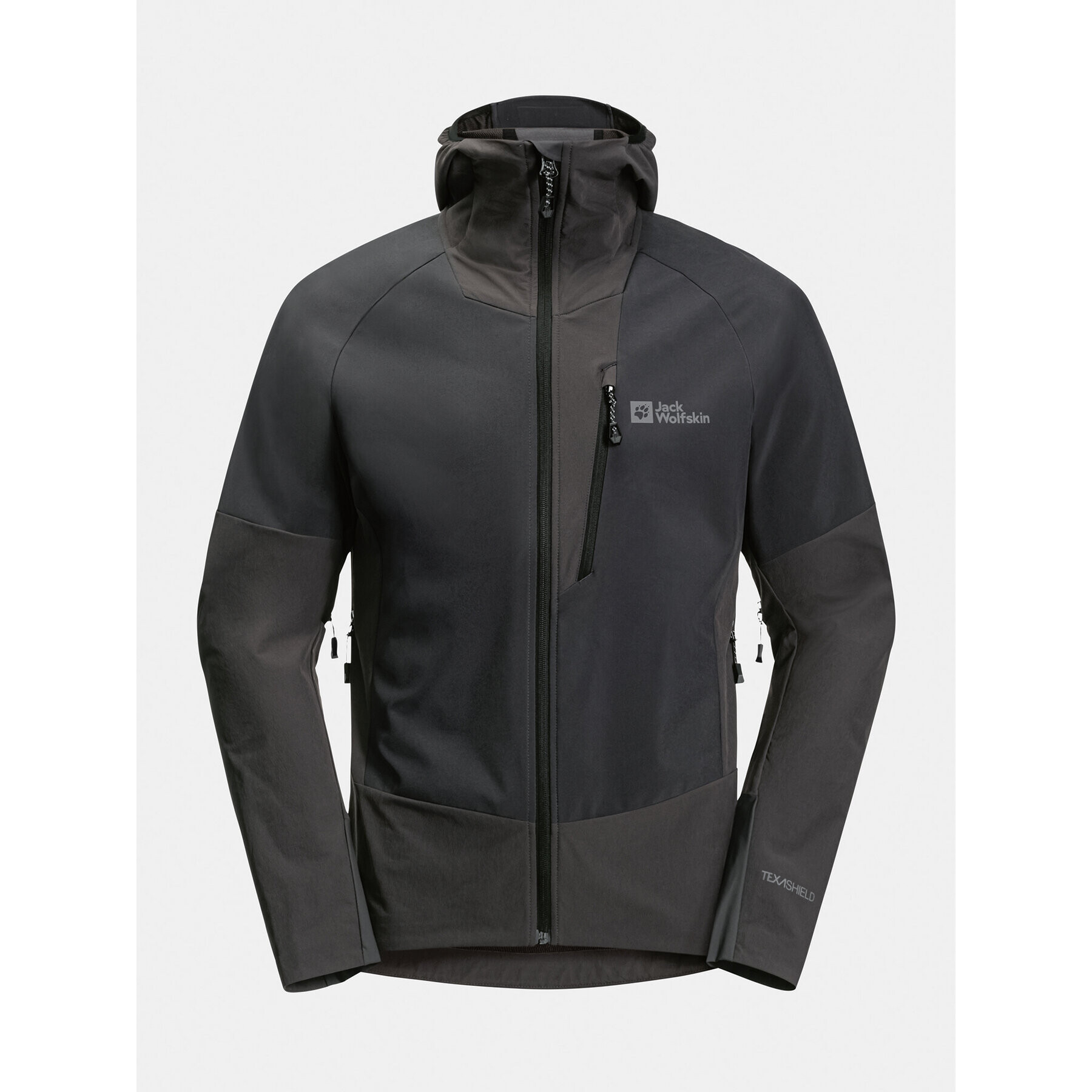 Jack Wolfskin Jakna softshell Alpspitze Hoody 1307771 Črna Regular Fit - Pepit.si