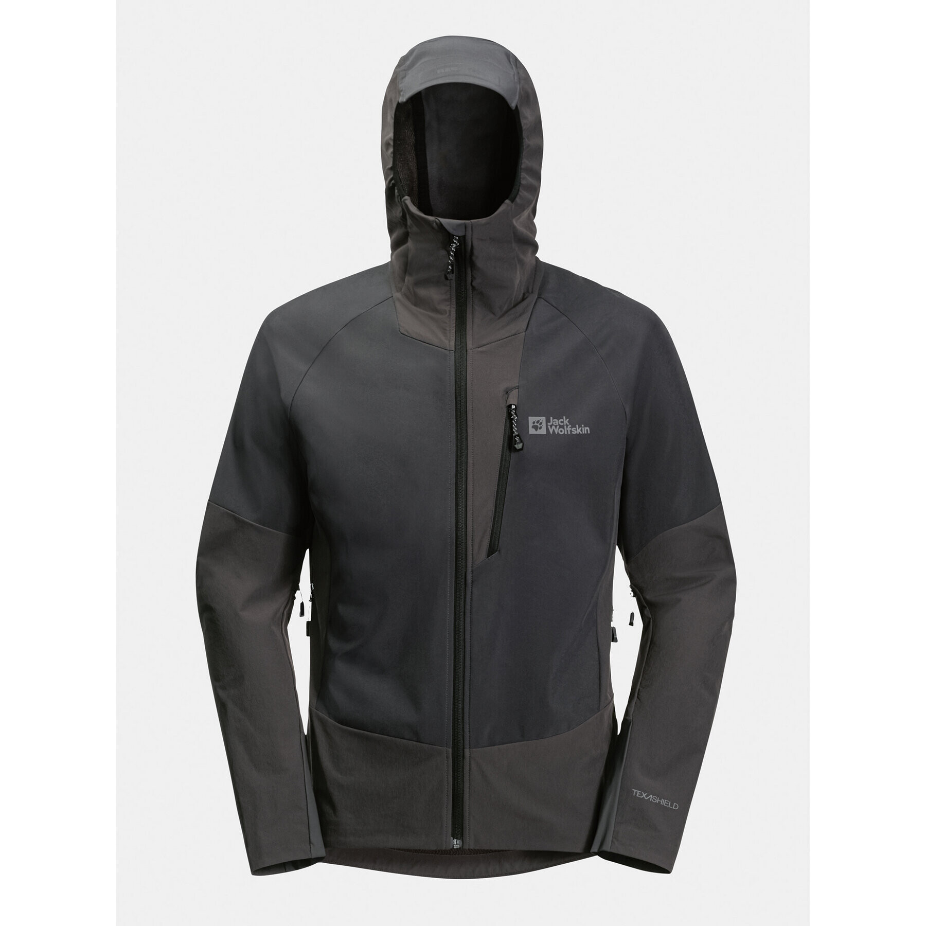 Jack Wolfskin Jakna softshell Alpspitze Hoody 1307771 Črna Regular Fit - Pepit.si