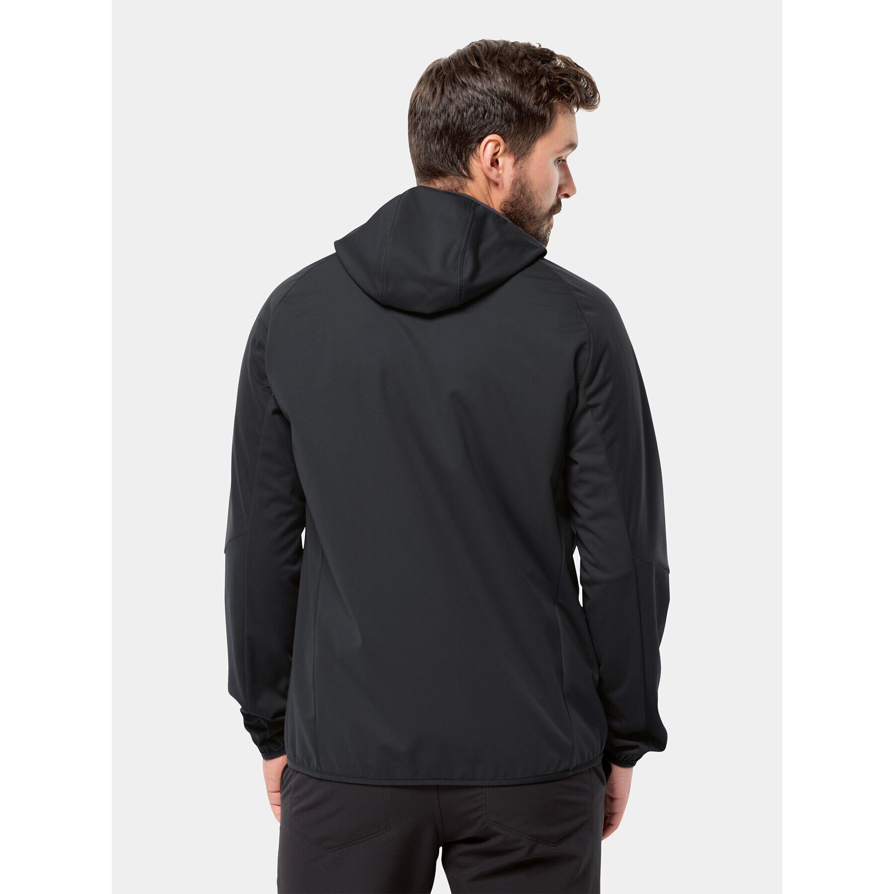 Jack Wolfskin Jakna softshell Feldberg Hoody 1306922 Črna Regular Fit - Pepit.si