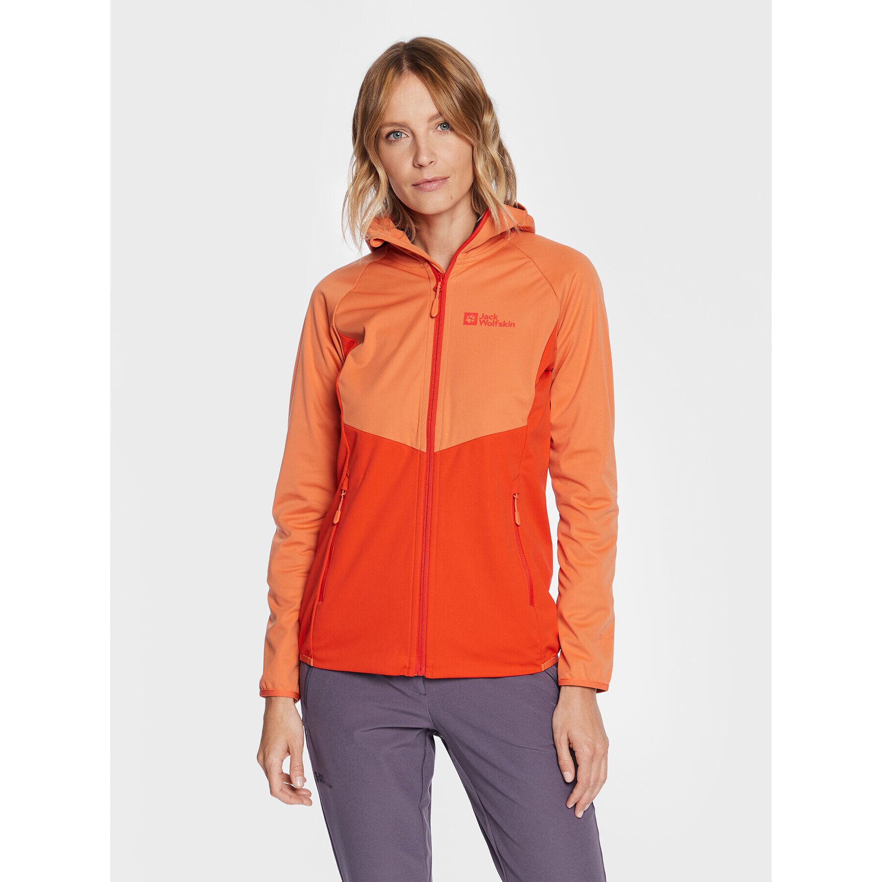 Jack Wolfskin Jakna softshell Go Hike 1306862 Oranžna Regular Fit - Pepit.si