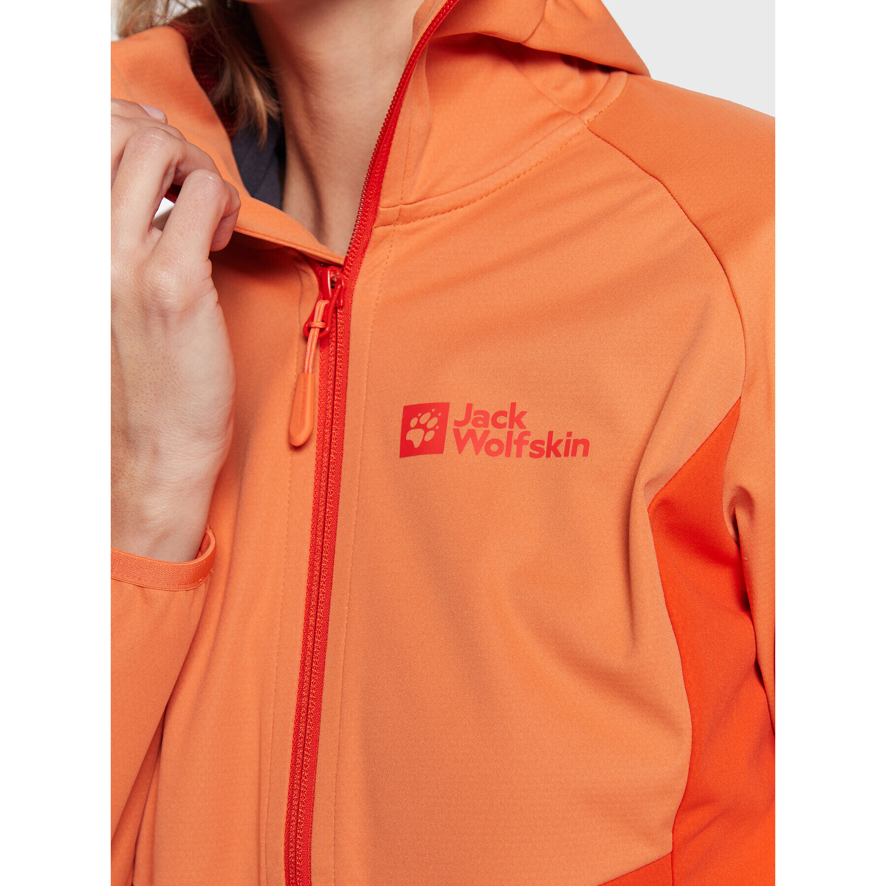 Jack Wolfskin Jakna softshell Go Hike 1306862 Oranžna Regular Fit - Pepit.si