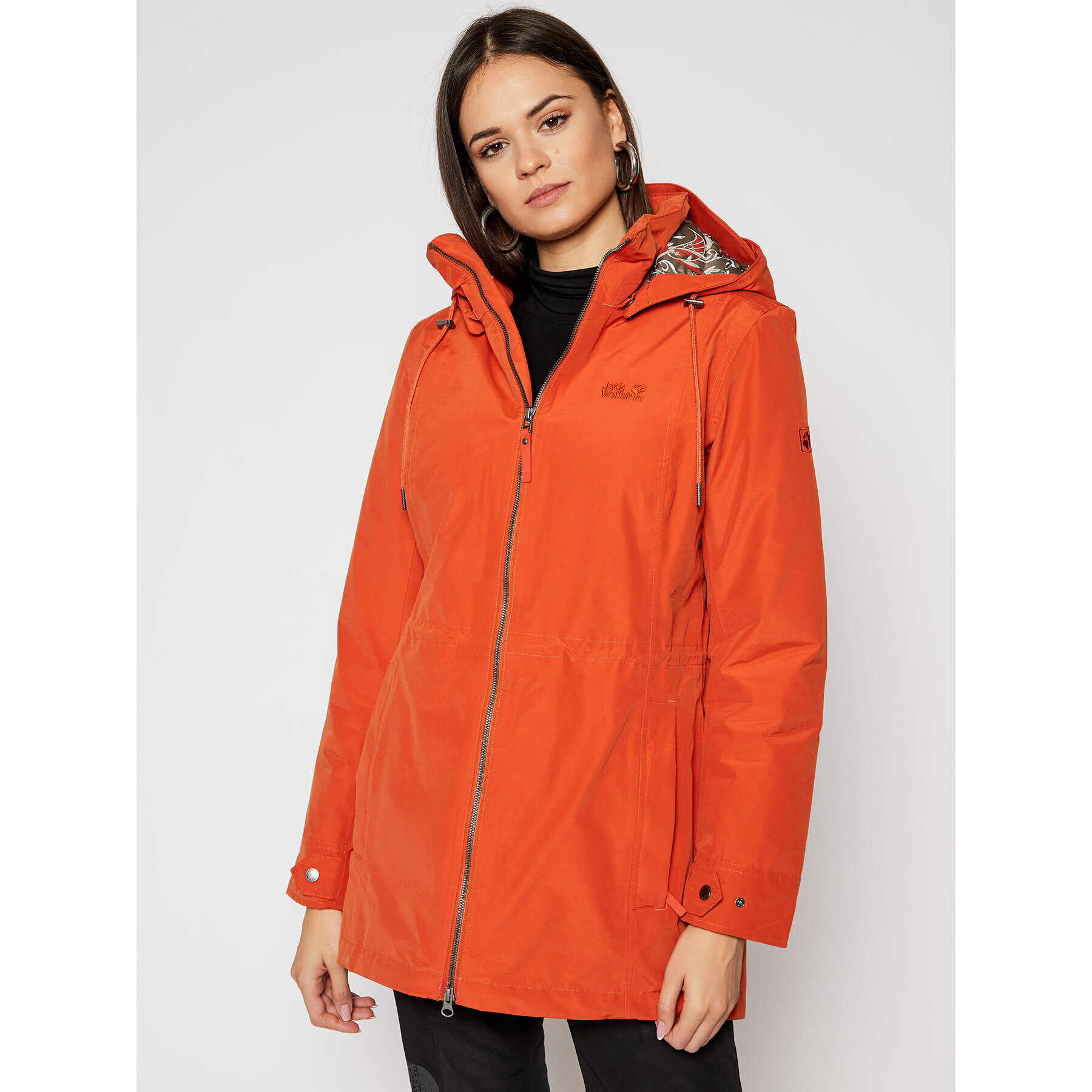 Jack Wolfskin Pohodna jakna Wildwood 1113701 Oranžna Regular Fit - Pepit.si