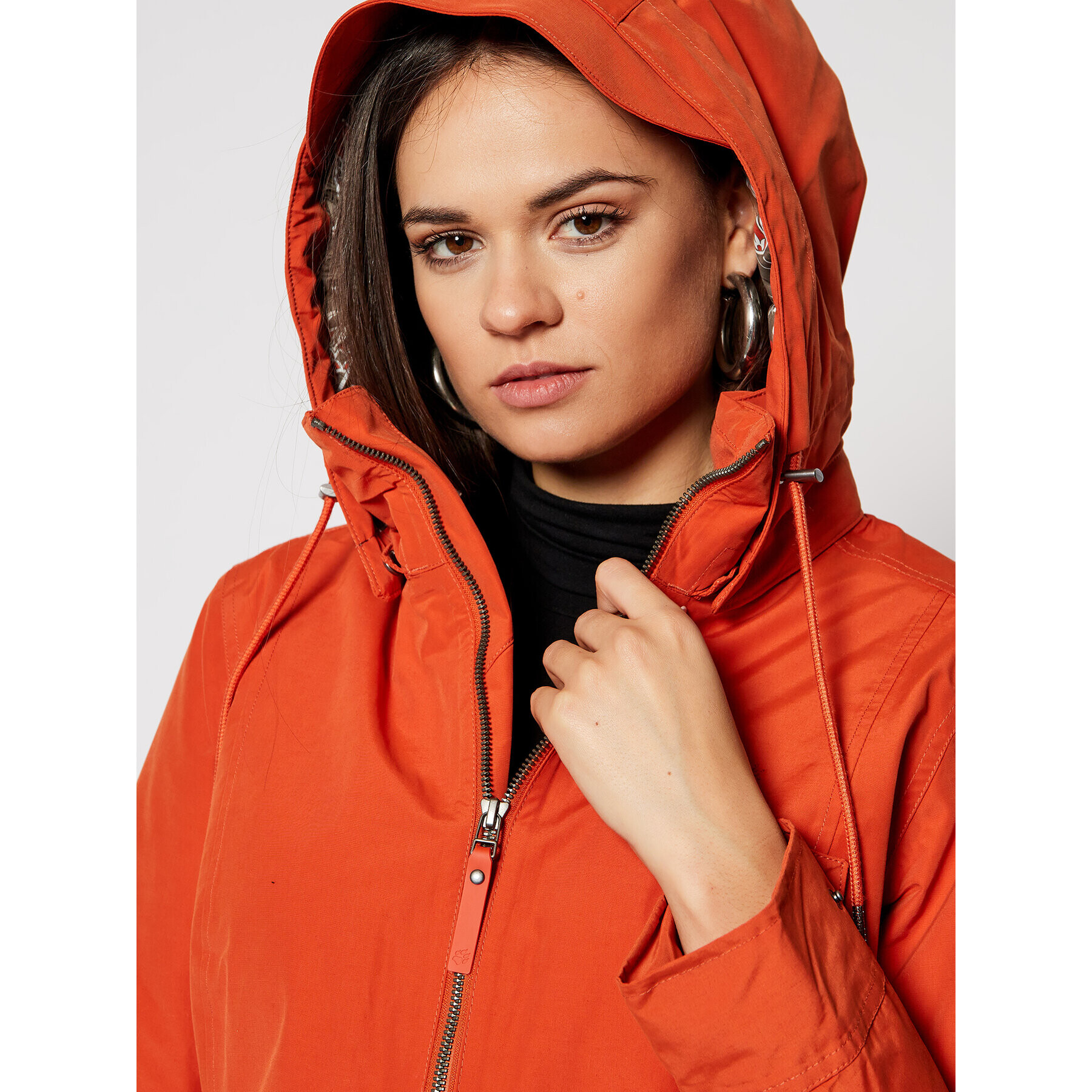 Jack Wolfskin Pohodna jakna Wildwood 1113701 Oranžna Regular Fit - Pepit.si