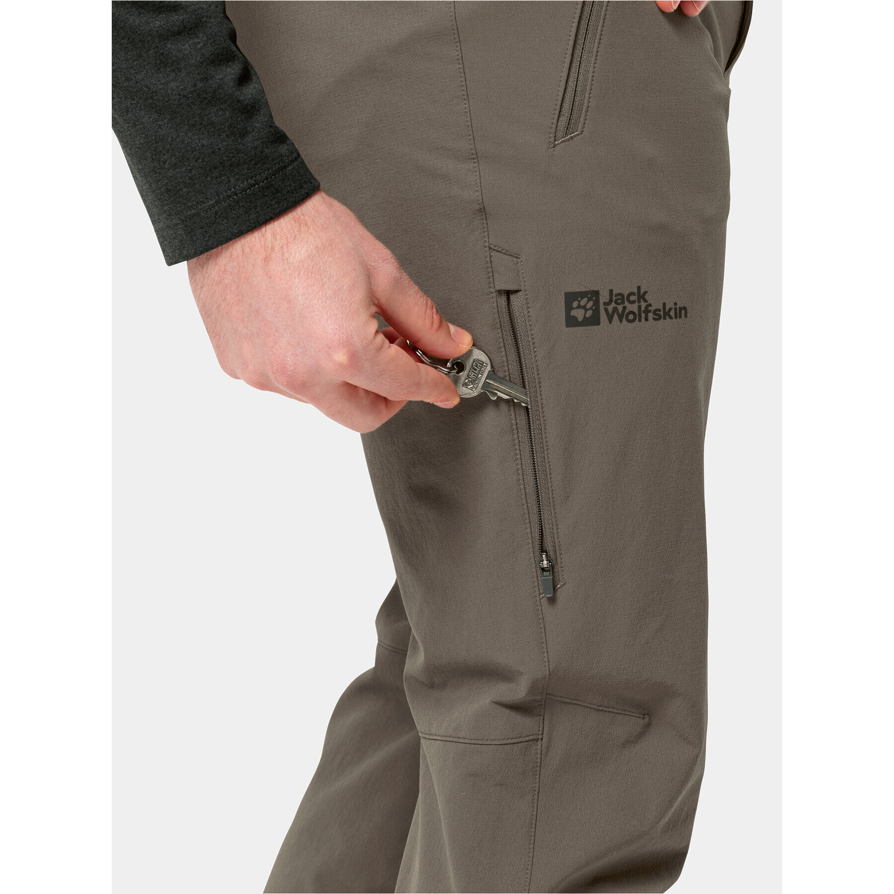 Jack Wolfskin Pohodne hlače Activate Xt Pants 1503755 Rjava Regular Fit - Pepit.si