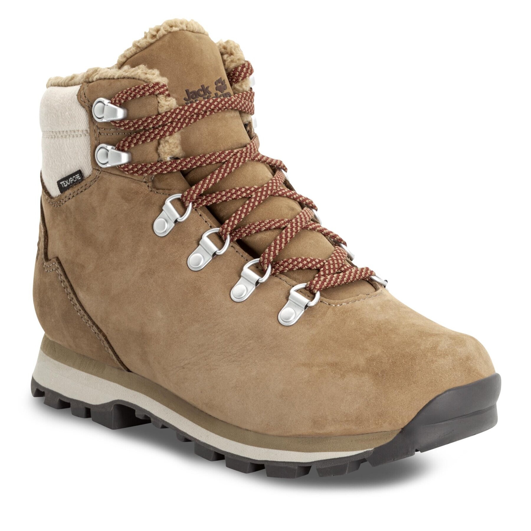 Jack Wolfskin Pohodni čevlji Thunder Bay Texapore Mid W 4053681 Rjava - Pepit.si