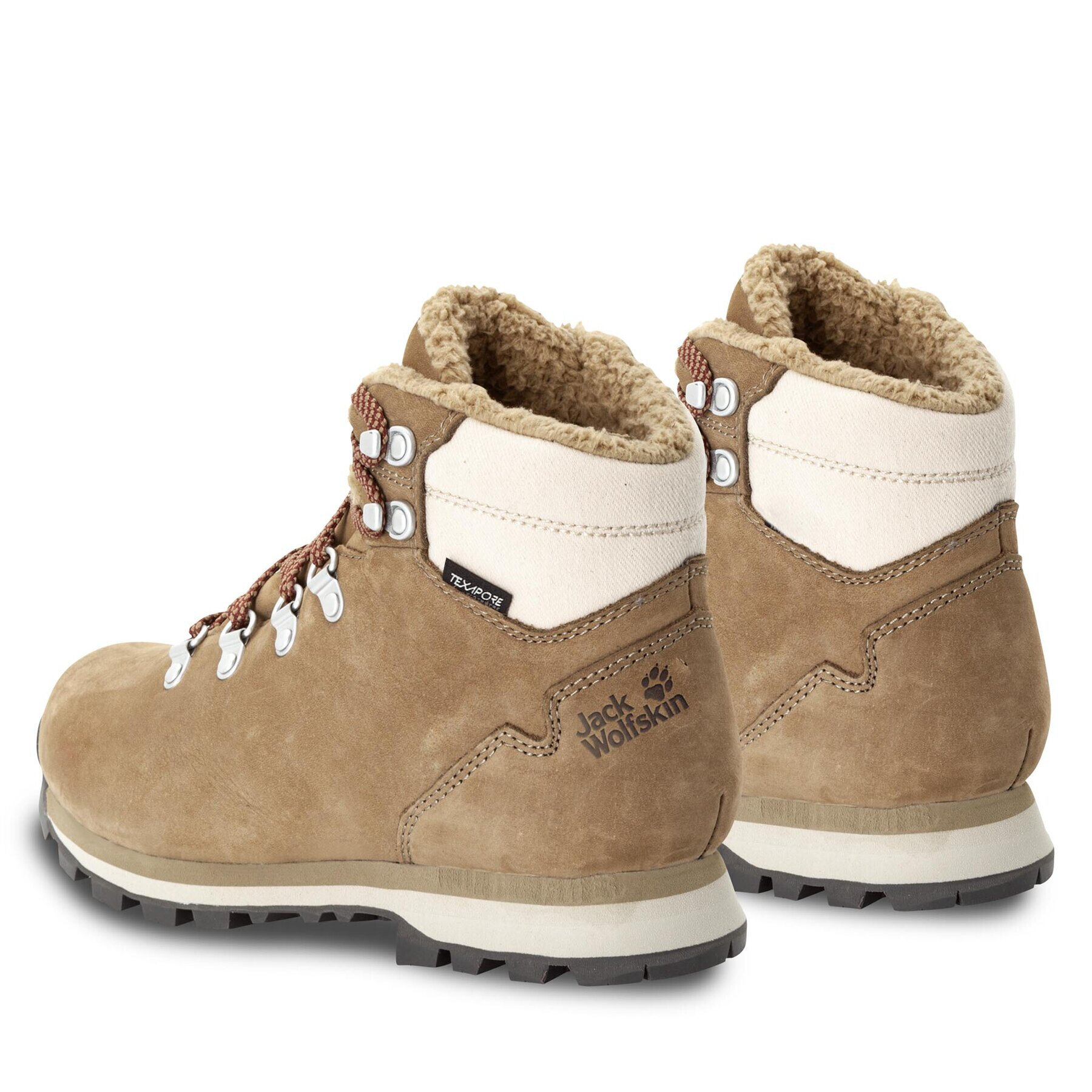 Jack Wolfskin Pohodni čevlji Thunder Bay Texapore Mid W 4053681 Rjava - Pepit.si