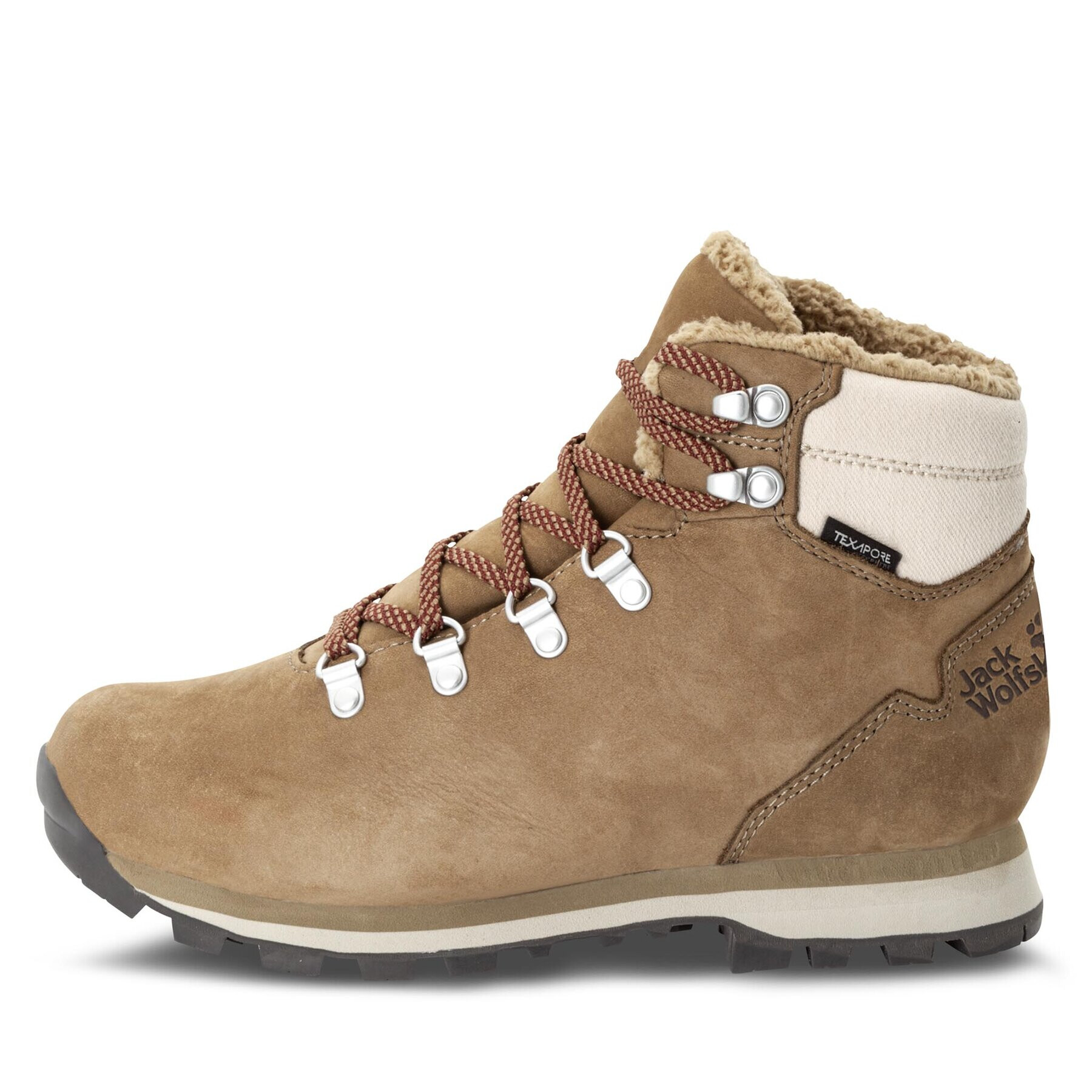 Jack Wolfskin Pohodni čevlji Thunder Bay Texapore Mid W 4053681 Rjava - Pepit.si