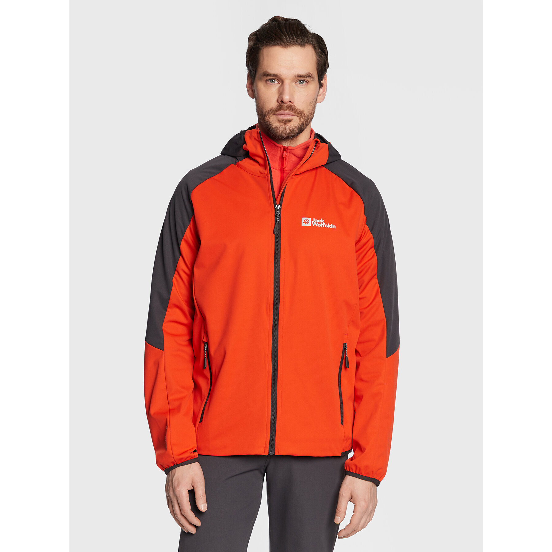 Jack Wolfskin Prehodna jakna Feldberg 1306922 Rdeča Regular Fit - Pepit.si