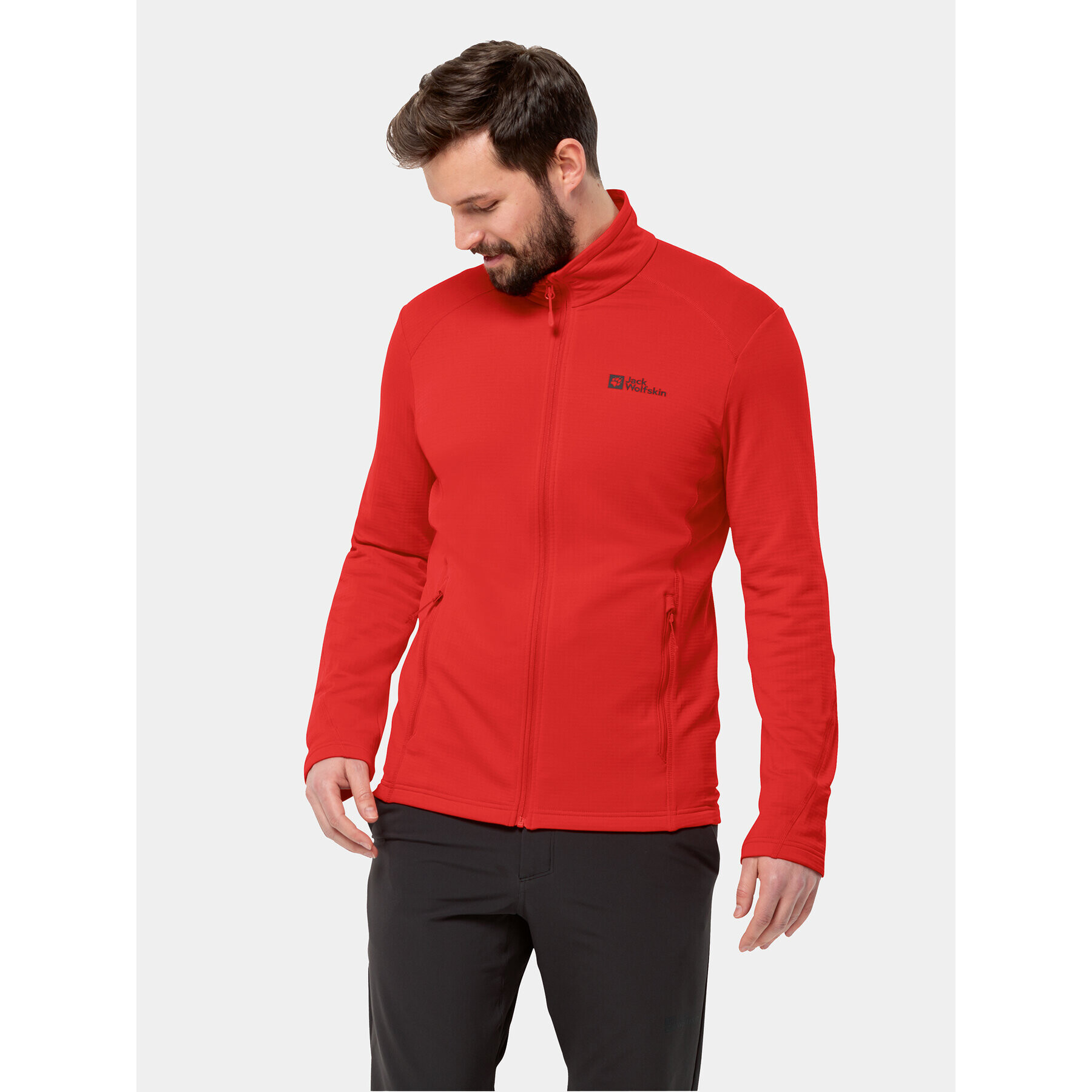 Jack Wolfskin Športna jopa Kolbenberg Fz 1710521 Rdeča Regular Fit - Pepit.si