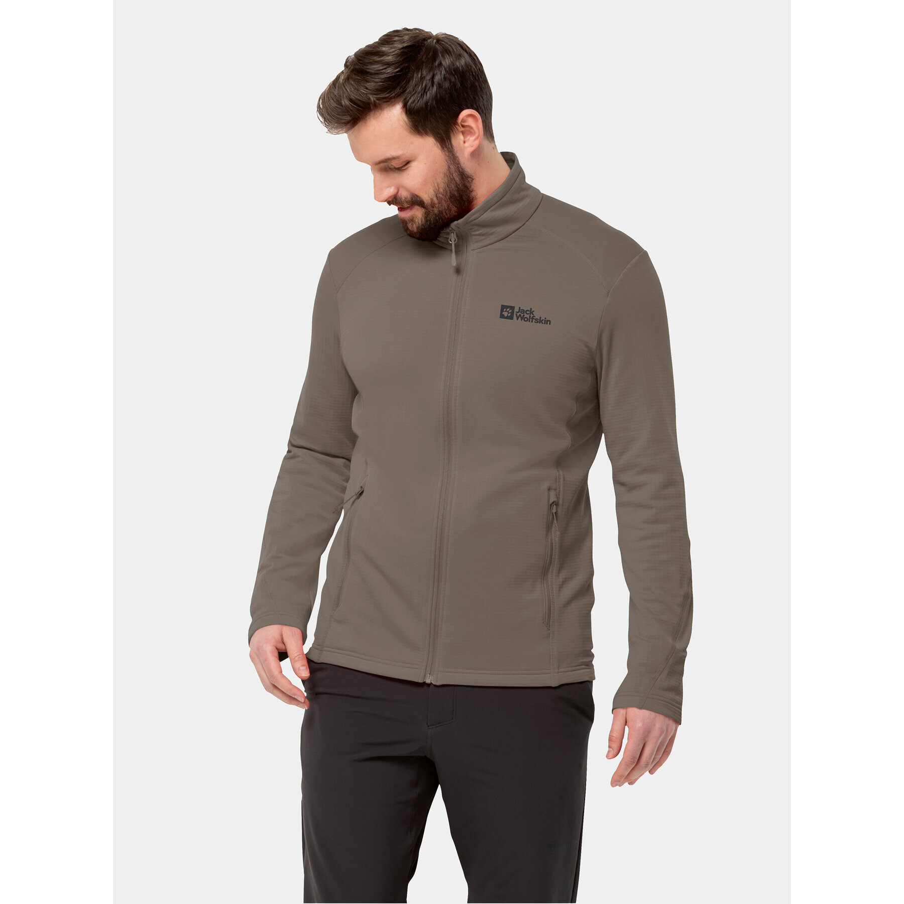 Jack Wolfskin Športna jopa Kolbenberg Fz 1710521 Rjava Regular Fit - Pepit.si