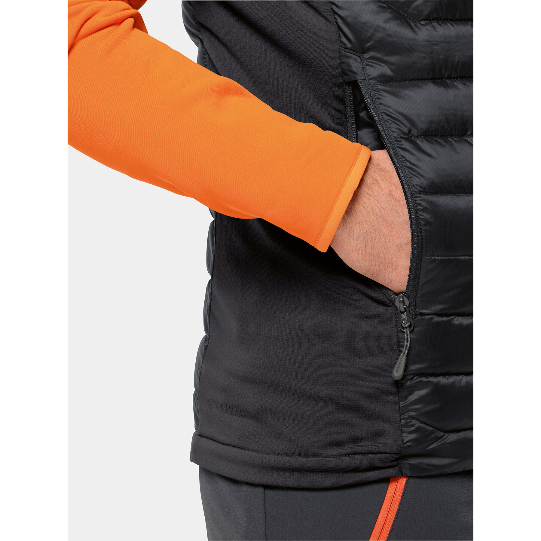 Jack Wolfskin Telovnik Routeburn Pro Ins Vest 1206872 Črna Slim Fit - Pepit.si