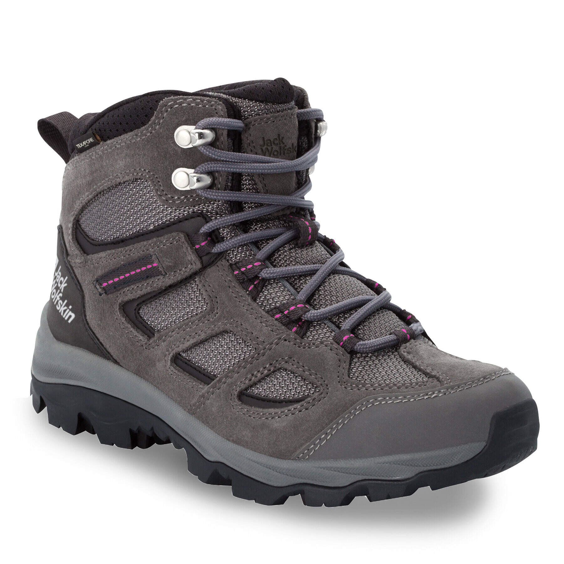 Jack Wolfskin Trekking čevlji Vojo 3 Texapore Mid W 4042472 Siva - Pepit.si