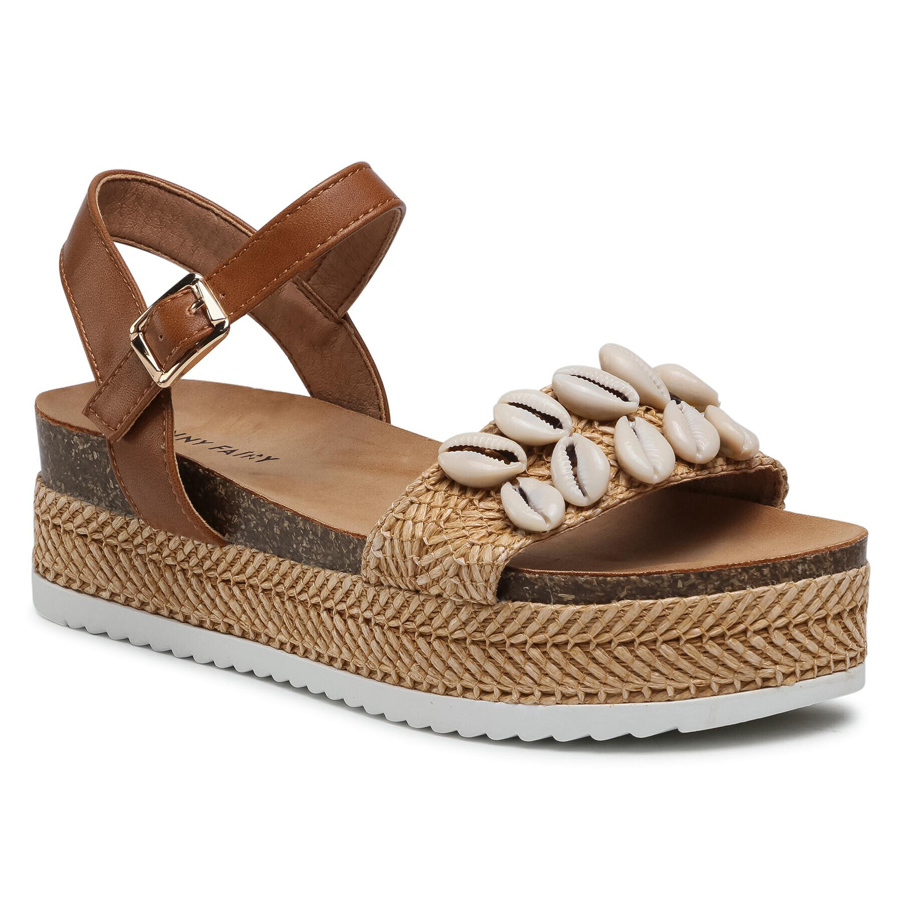 Jenny Fairy Espadrile WS17059-03 Rjava - Pepit.si