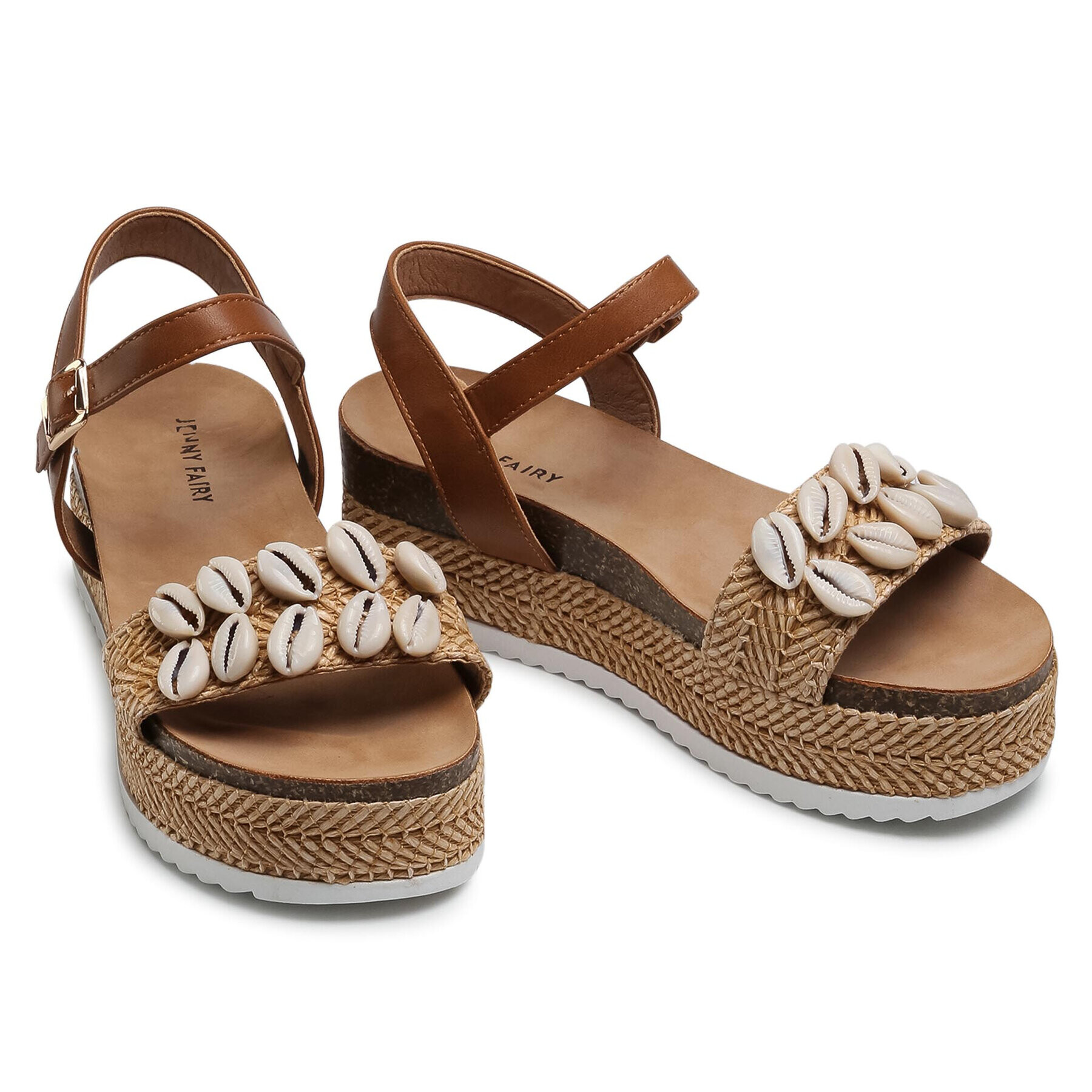 Jenny Fairy Espadrile WS17059-03 Rjava - Pepit.si