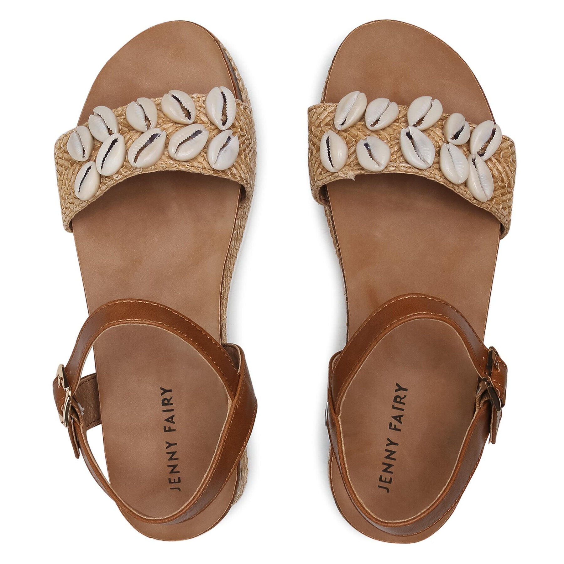 Jenny Fairy Espadrile WS17059-03 Rjava - Pepit.si