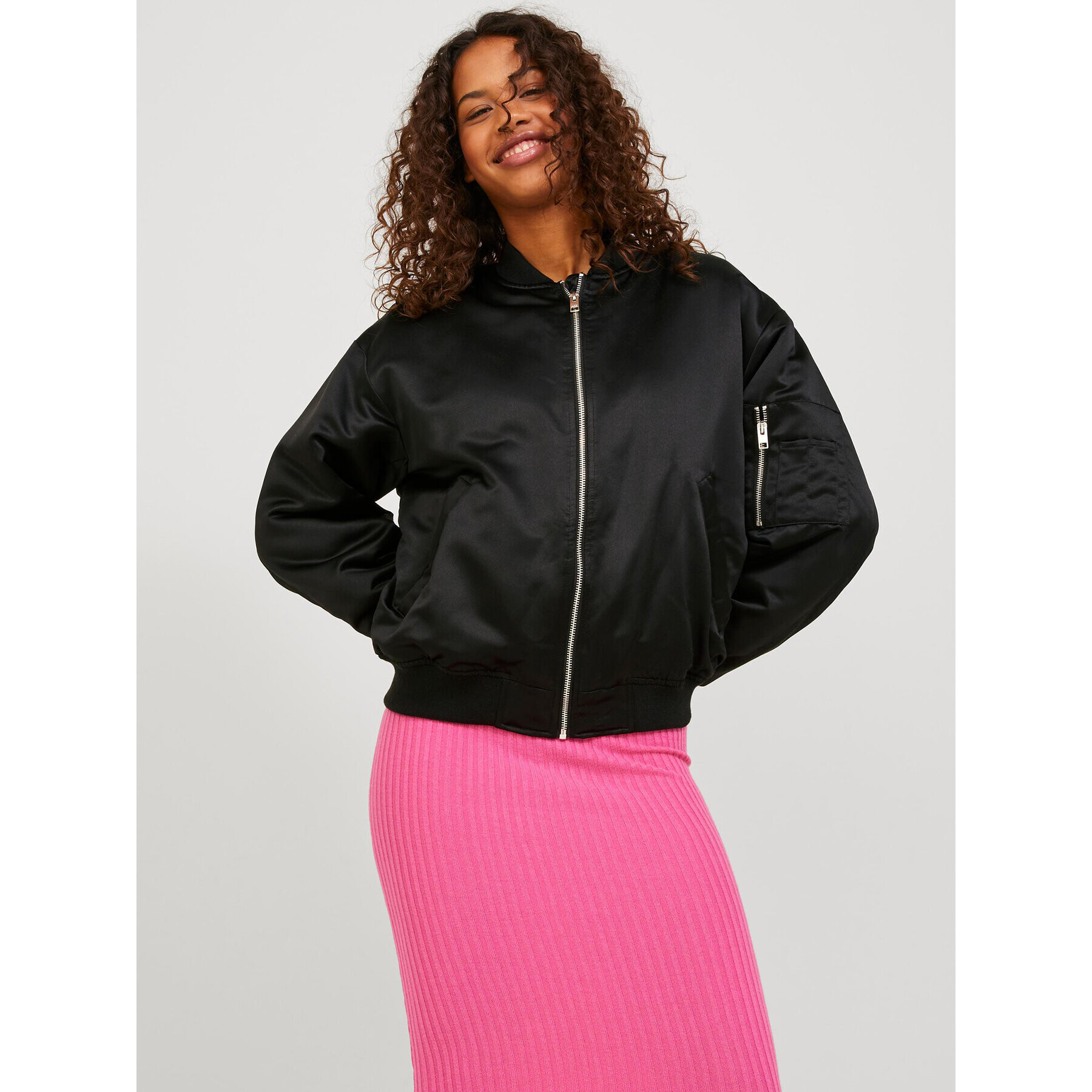 JJXX Bomber jakna 12224679 Črna Regular Fit - Pepit.si