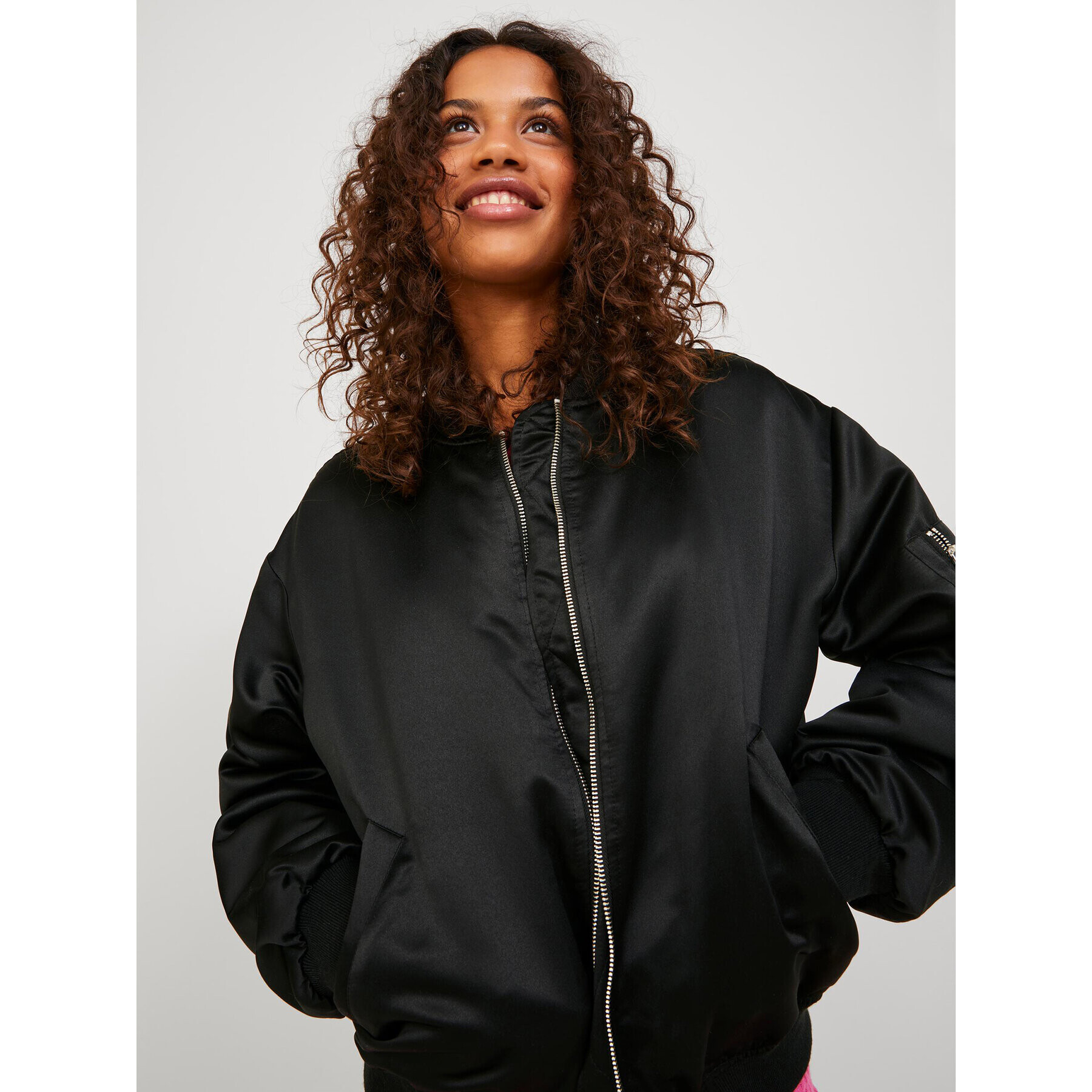 JJXX Bomber jakna 12224679 Črna Regular Fit - Pepit.si