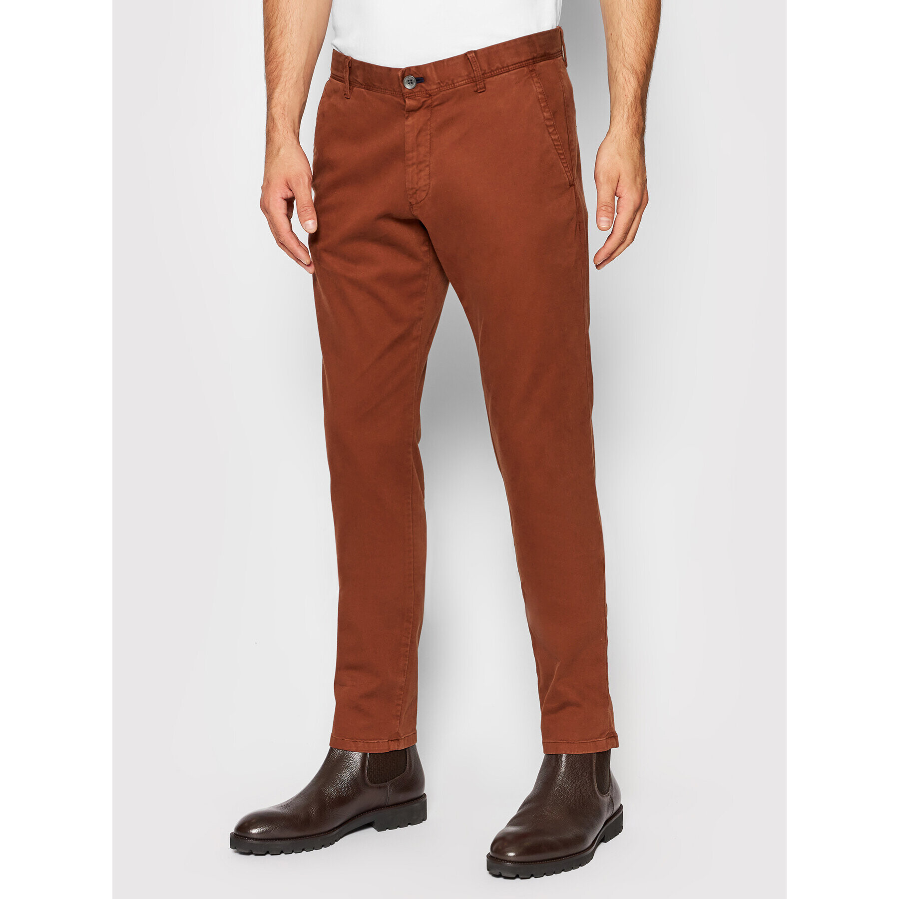 JOOP! Jeans Chino hlače 15 Jjf-82Matthew2-D 30028749 Rjava Modern Fit - Pepit.si