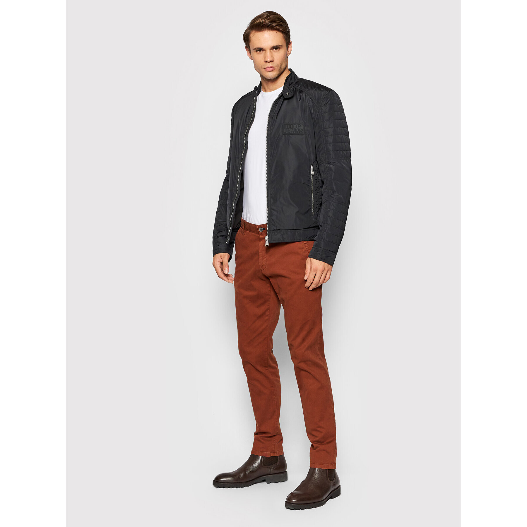 JOOP! Jeans Chino hlače 15 Jjf-82Matthew2-D 30028749 Rjava Modern Fit - Pepit.si