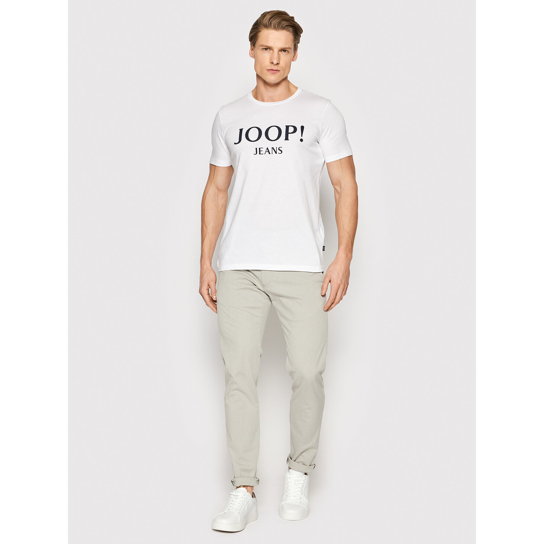 JOOP! Jeans Chino hlače 15 Jjf-93Steen-W 30031385 Bež Slim Fit - Pepit.si