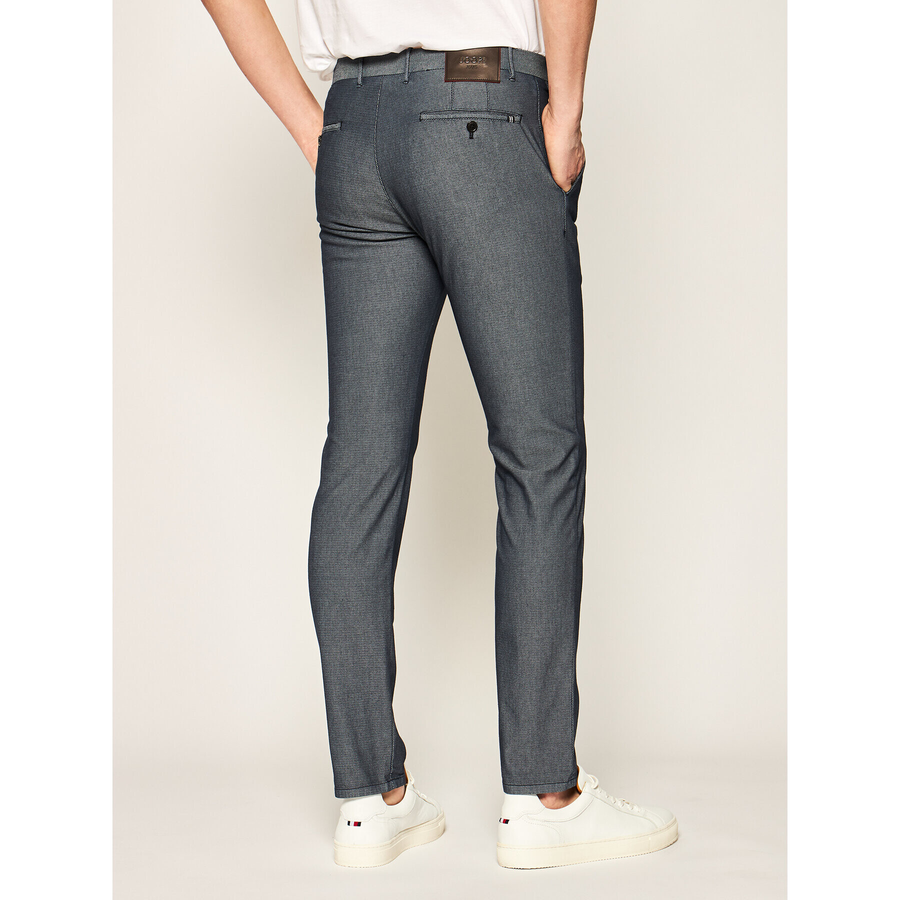 JOOP! Jeans Hlače iz tkanine 15 JJF-19Steen-D 30020551 Mornarsko modra Slim Fit - Pepit.si