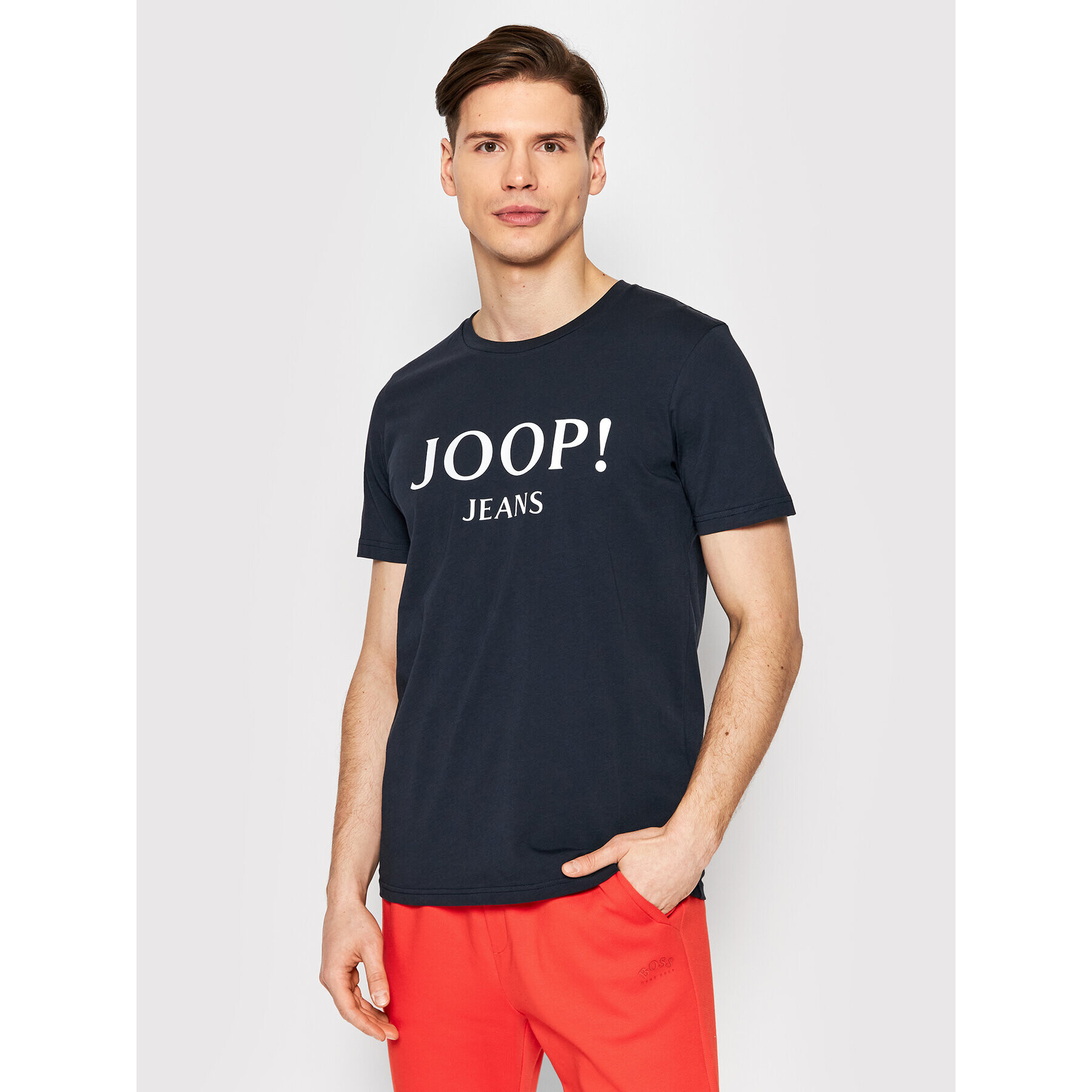 JOOP! Jeans Majica 09Alex 30031001 Mornarsko modra Regular Fit - Pepit.si