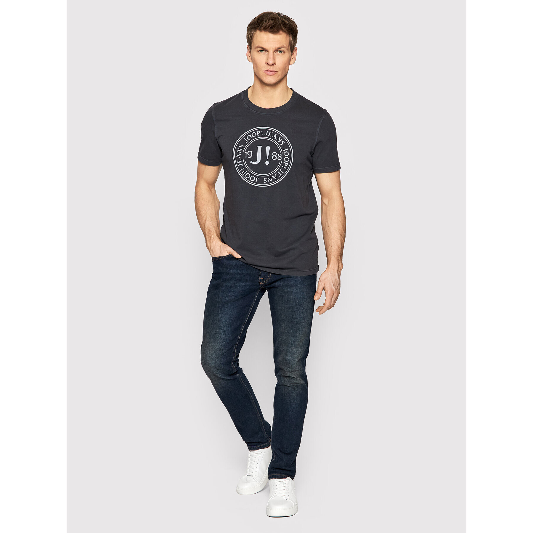 JOOP! Jeans Majica 15 Jj222j016 30030957 Črna Regular Fit - Pepit.si