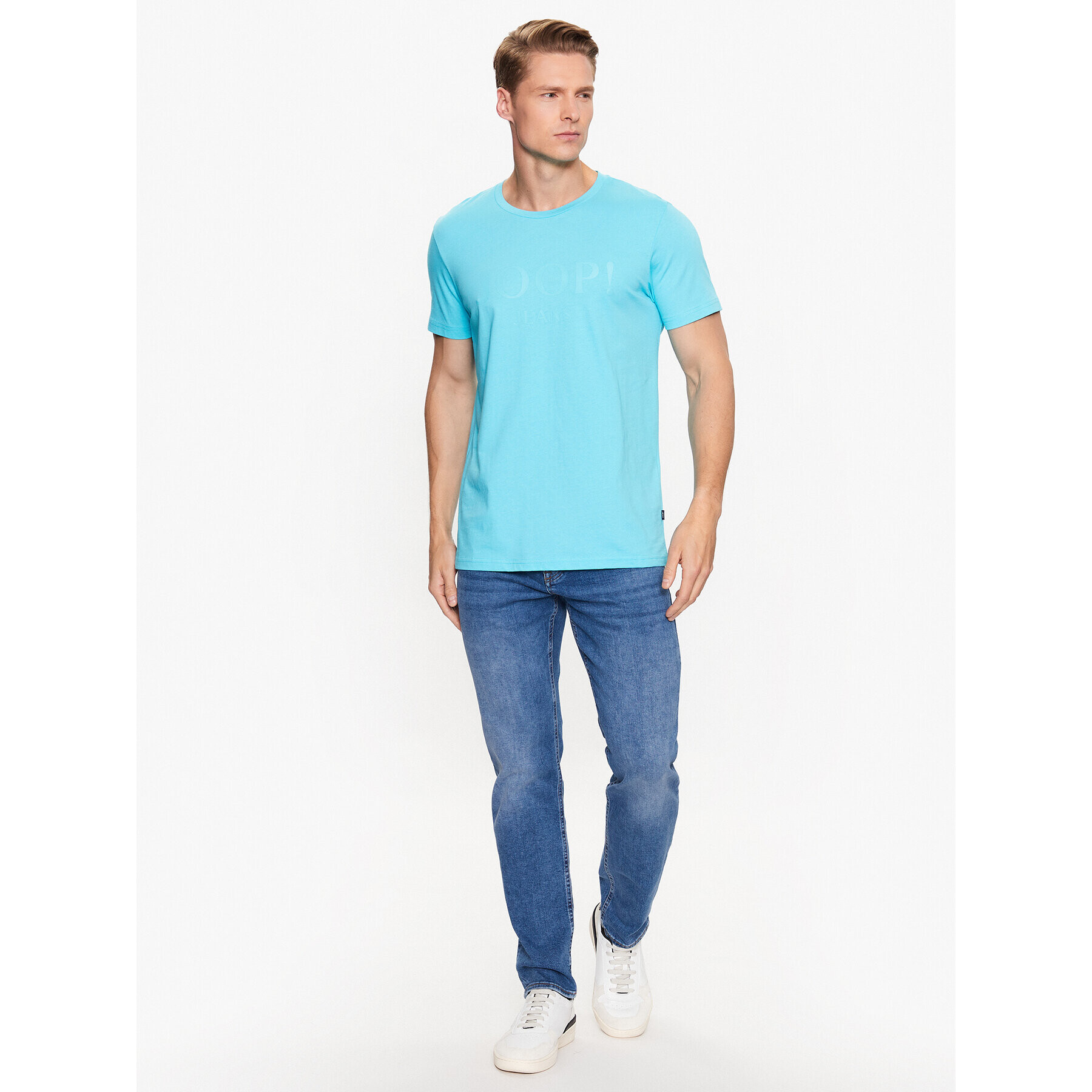 JOOP! Jeans Majica 30036021 Modra Modern Fit - Pepit.si