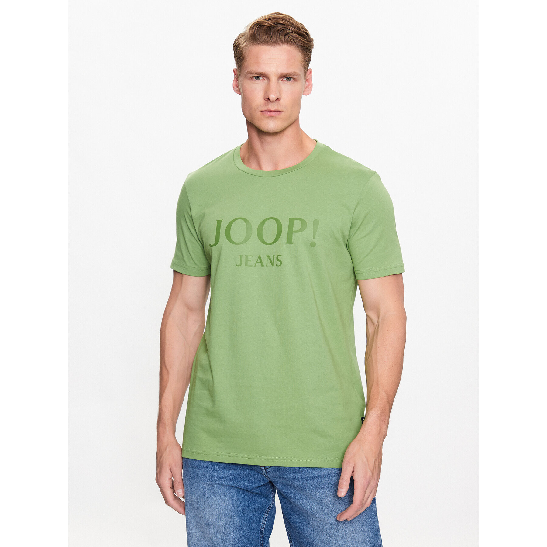 JOOP! Jeans Majica 30036021 Zelena Modern Fit - Pepit.si