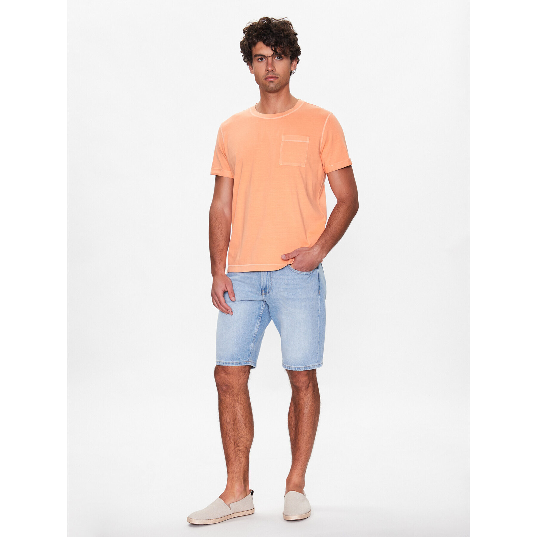 JOOP! Jeans Majica 30036049 Oranžna Modern Fit - Pepit.si