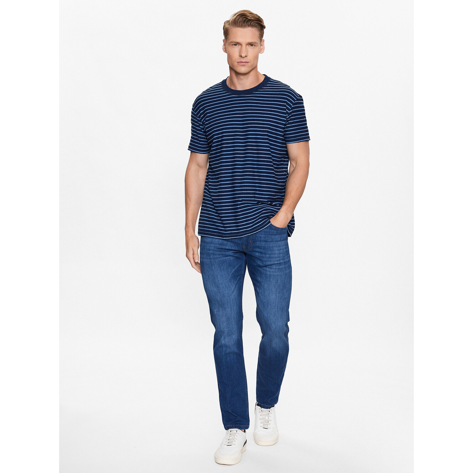 JOOP! Jeans Majica 30036055 Modra Modern Fit - Pepit.si