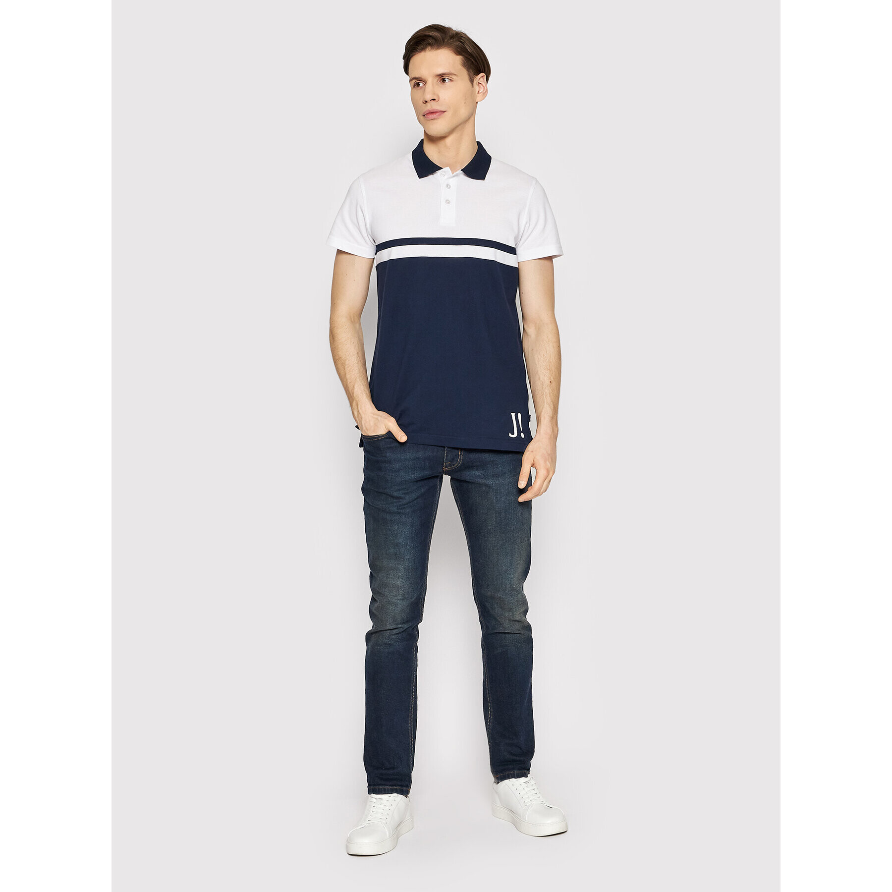 JOOP! Jeans Polo majica 15 JJ222J029 30030969 Mornarsko modra Regular Fit - Pepit.si