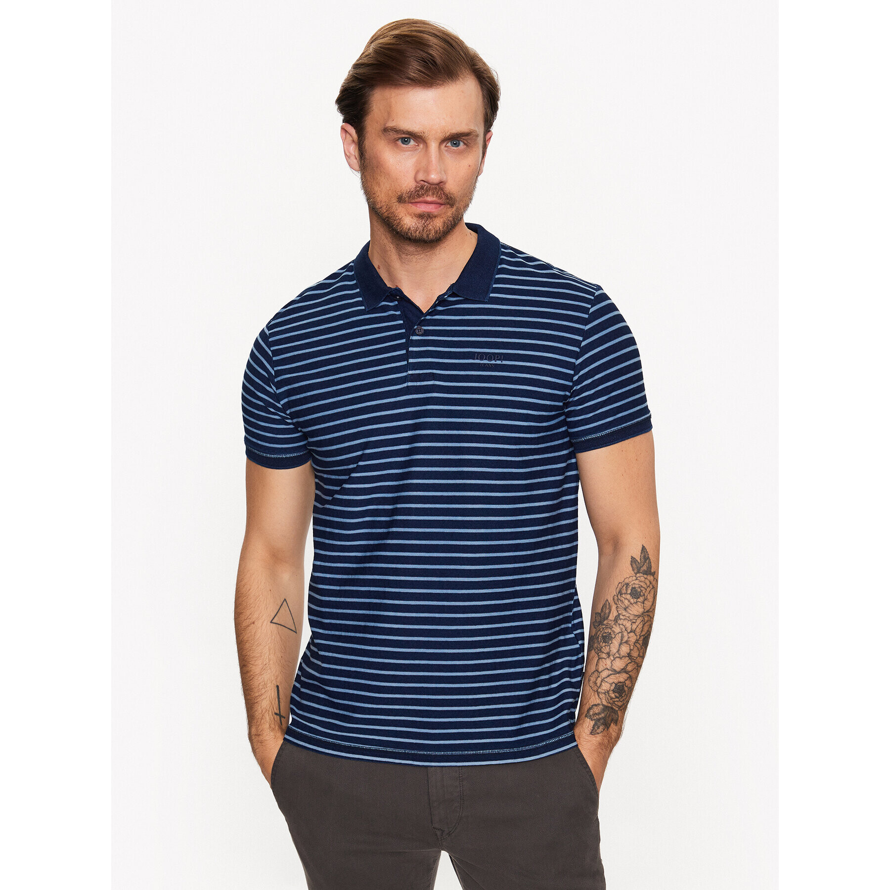 JOOP! Jeans Polo majica 30036056 Modra Modern Fit - Pepit.si