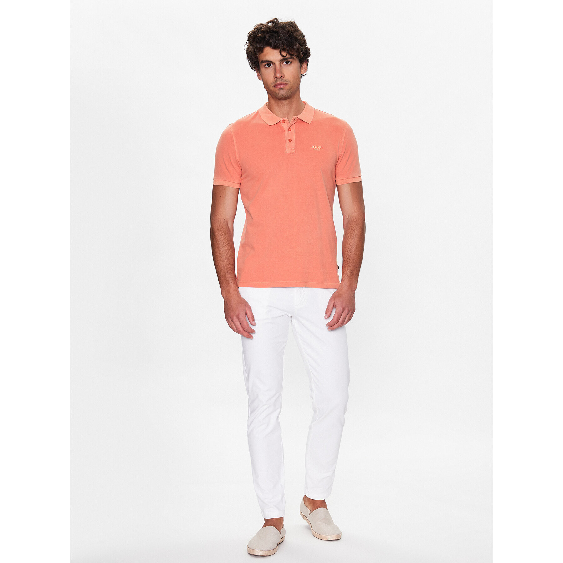 JOOP! Jeans Polo majica 30037489 Oranžna Modern Fit - Pepit.si