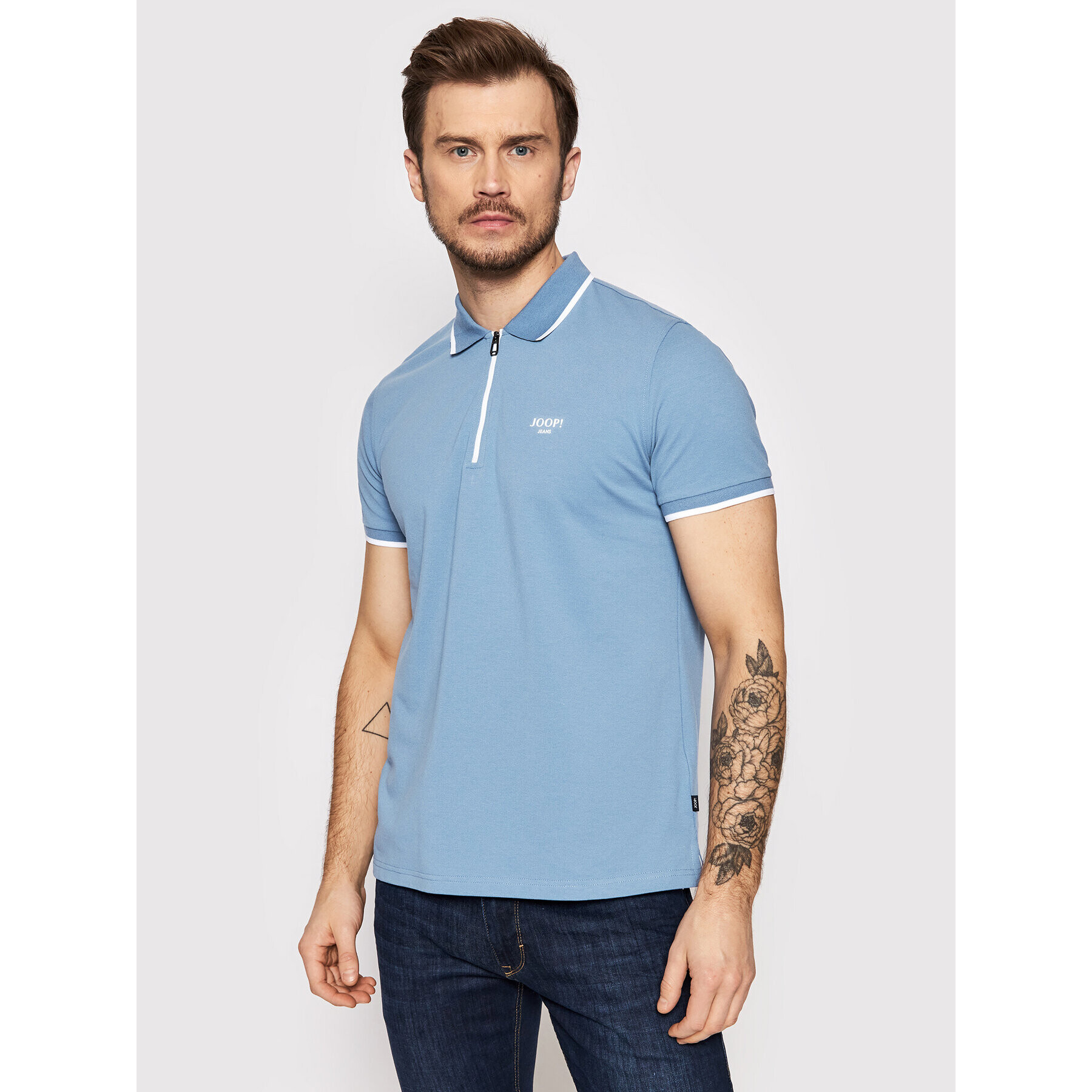 JOOP! Jeans Polo majica JJ222J050 30030997 Modra Regular Fit - Pepit.si