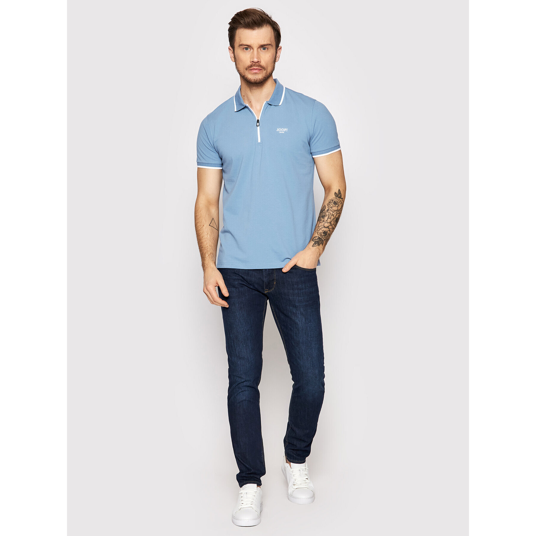 JOOP! Jeans Polo majica JJ222J050 30030997 Modra Regular Fit - Pepit.si