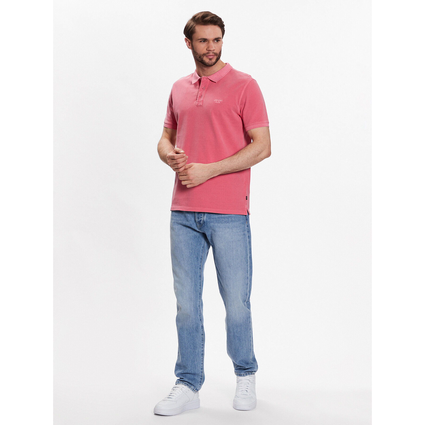 JOOP! Jeans Polo majica Jjj-02Ambrosio 30037489 Roza Regular Fit - Pepit.si