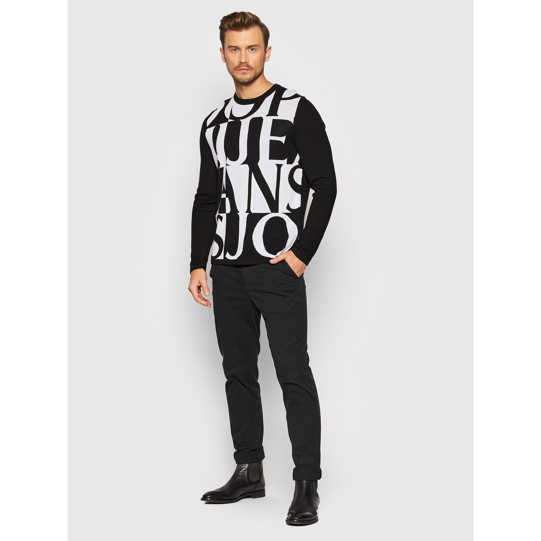 JOOP! Jeans Pulover 15 Jjk-32Bilto 30028889 Črna Regular Fit - Pepit.si