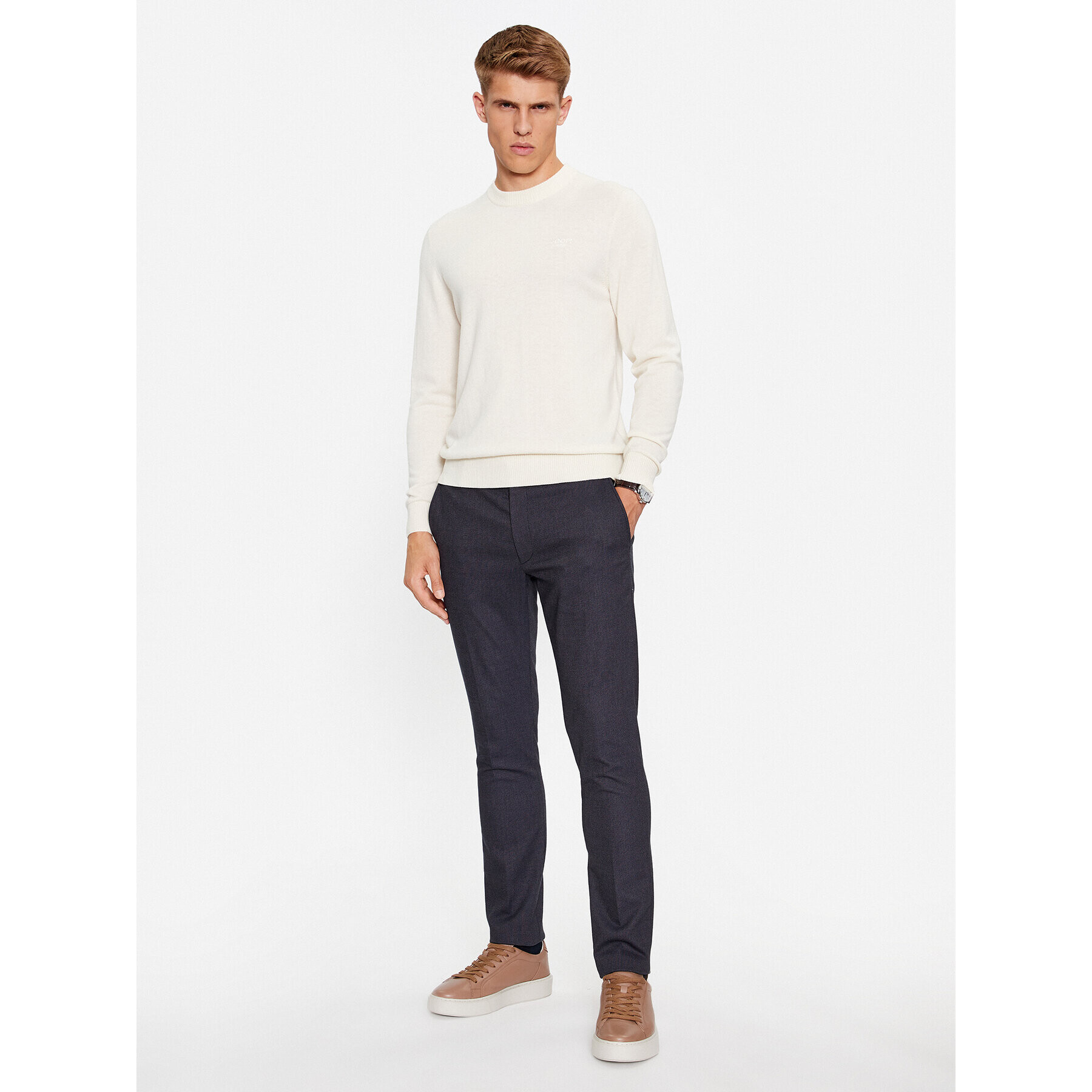 JOOP! Jeans Pulover 30040144 Écru Modern Fit - Pepit.si