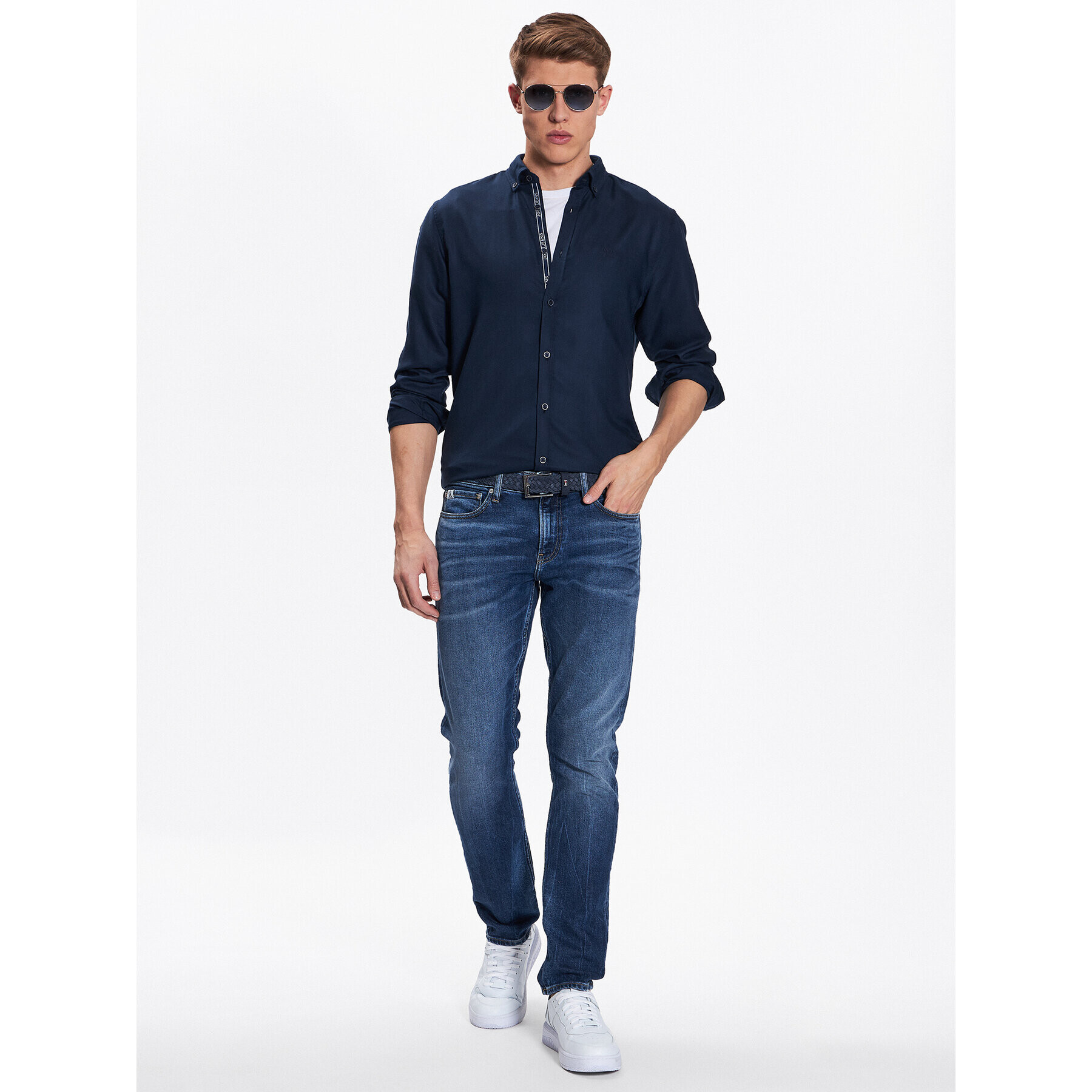 JOOP! Jeans Srajca 30036584 Modra Modern Fit - Pepit.si