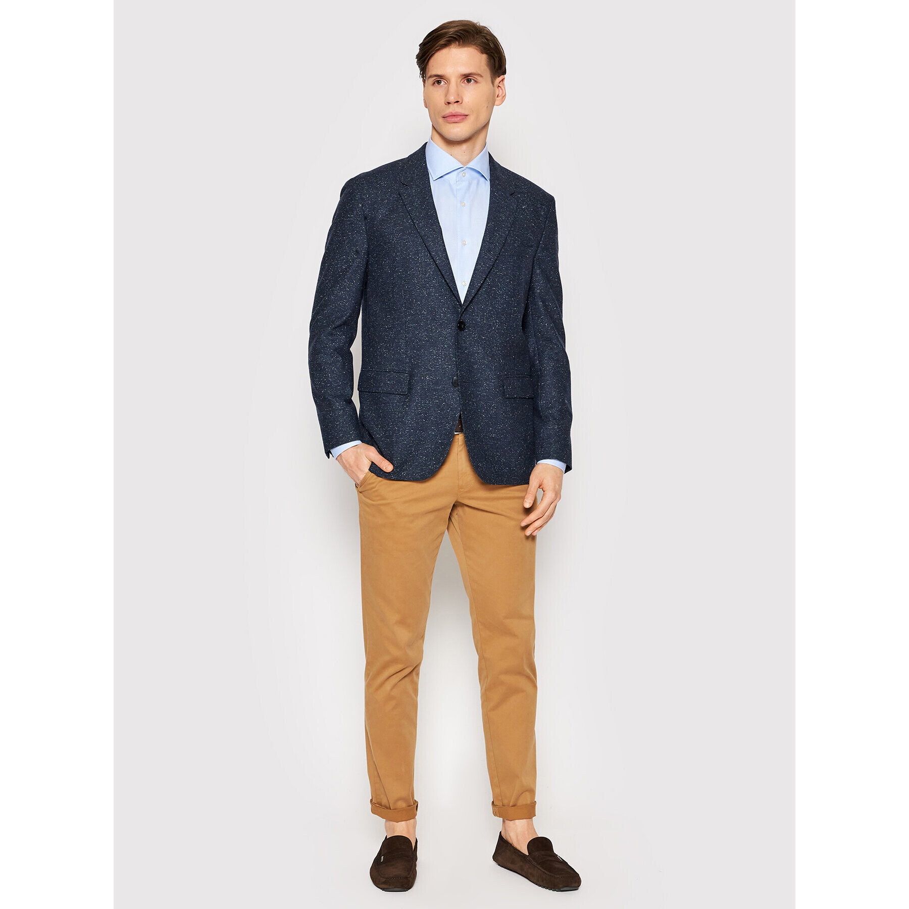 JOOP! Srajca 17 JSH-04Panko 30031250 Modra Slim Fit - Pepit.si