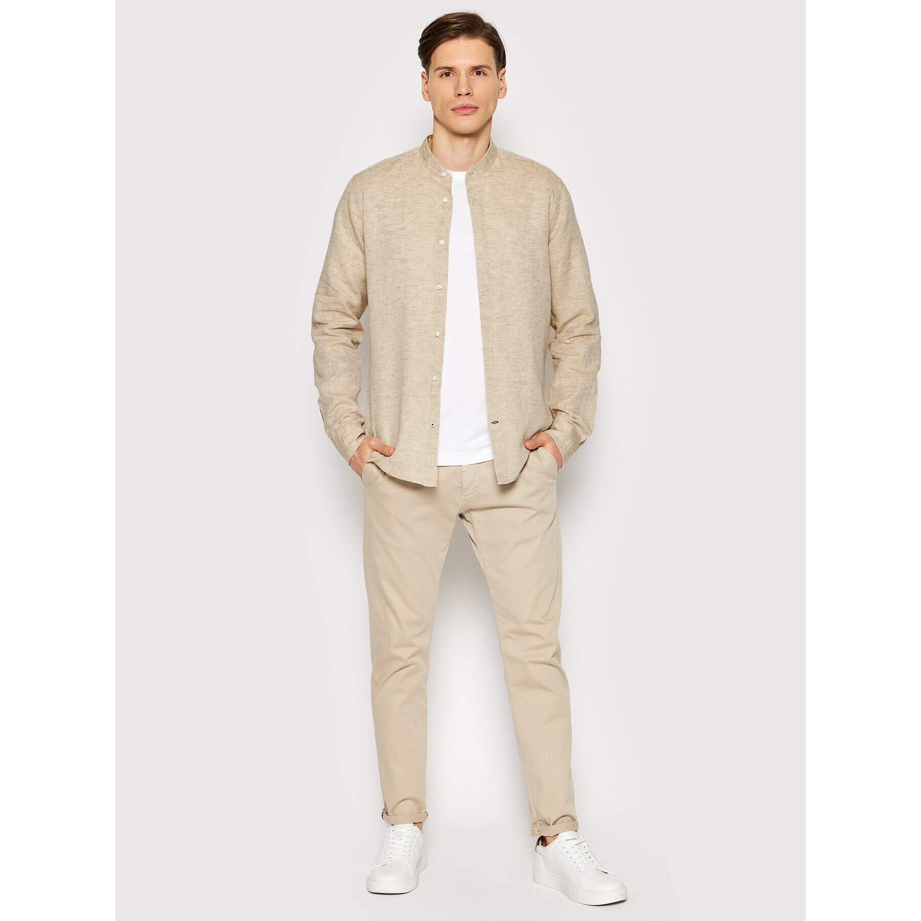 JOOP! Srajca 17 JSH-126Pebo-W 30031254 Bež Slim Fit - Pepit.si