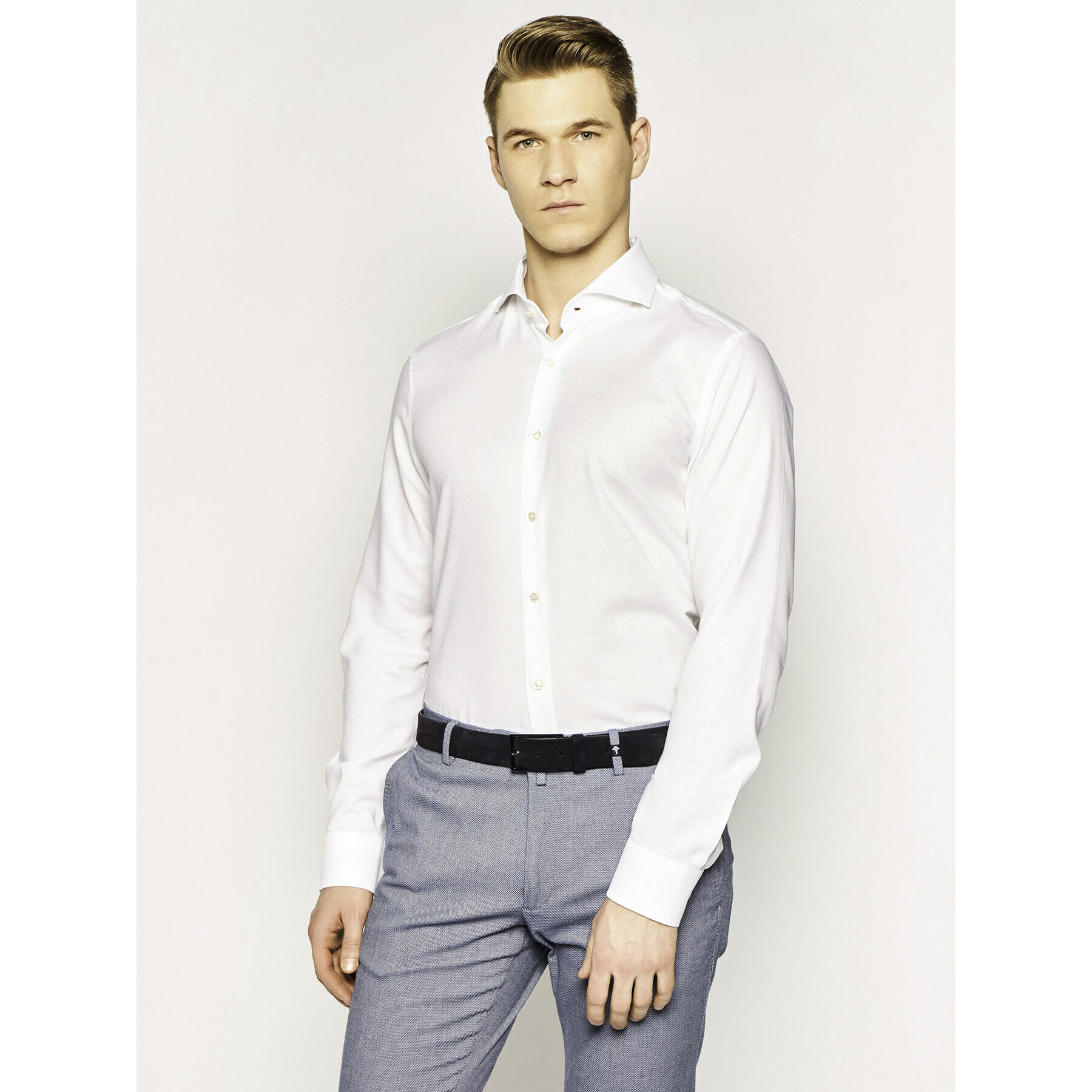 JOOP! Srajca 17 Jsh-52Pajos 30019730 Bela Slim Fit - Pepit.si