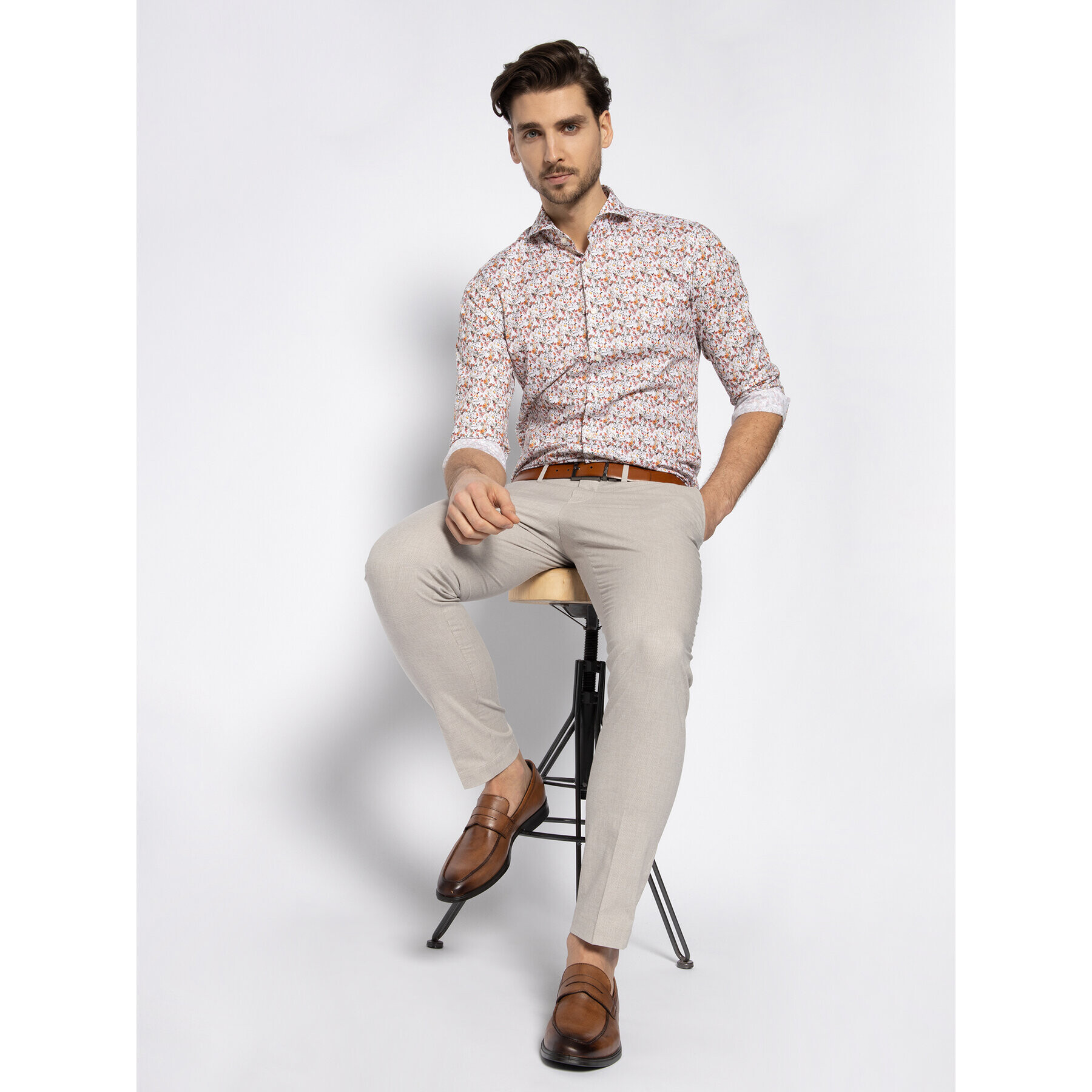 JOOP! Srajca 17 JSH-52Pajos 30019746 Pisana Slim Fit - Pepit.si